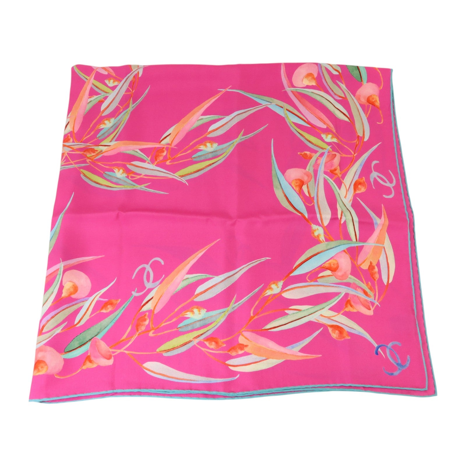 CHANEL 絲質Square Scarf 70x70絲巾