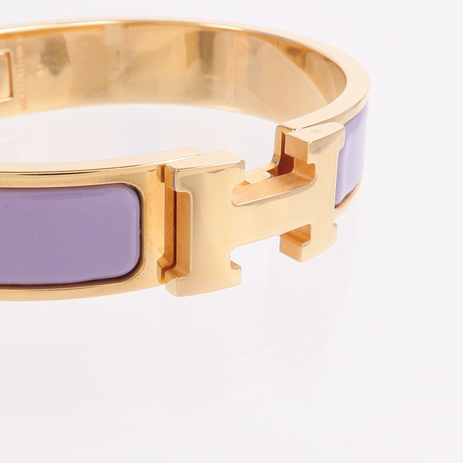 HERMES 金屬/琺瑯Clic H Bracelet手鐲