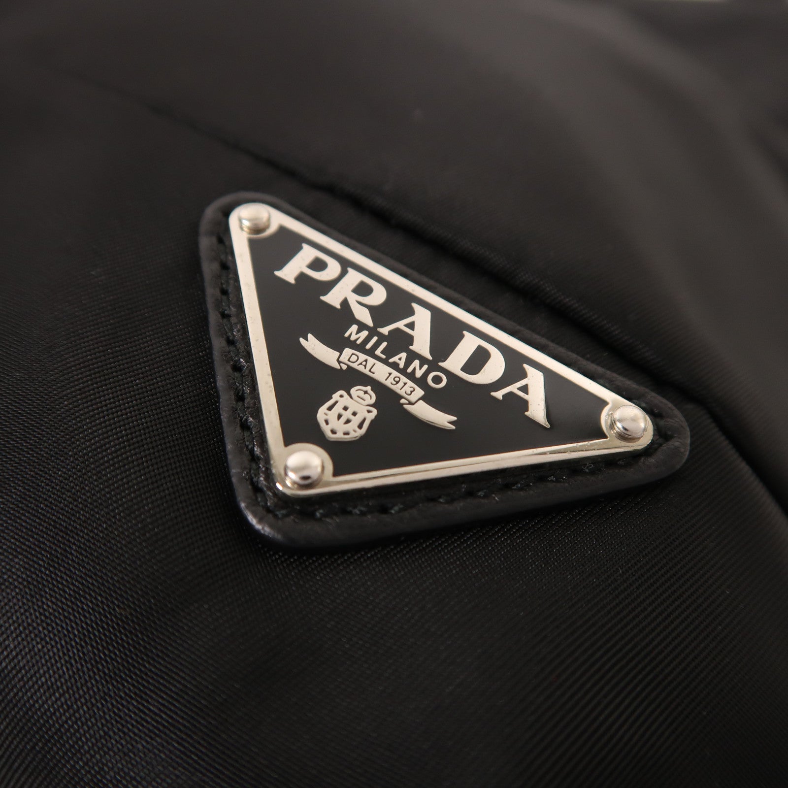 PRADA 尼龍2 Way Shoulder銀扣手挽肩背兩用袋
