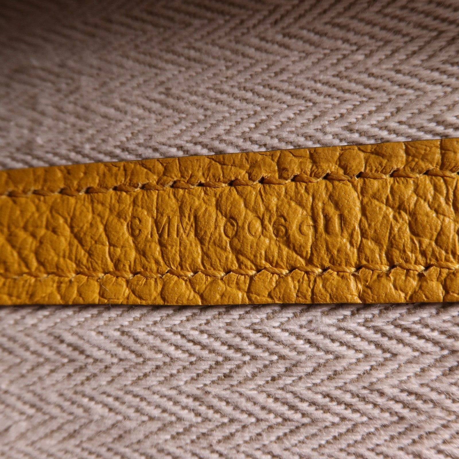 HERMES Country皮革Garden Party PM銀扣手挽袋Jaune Ambre