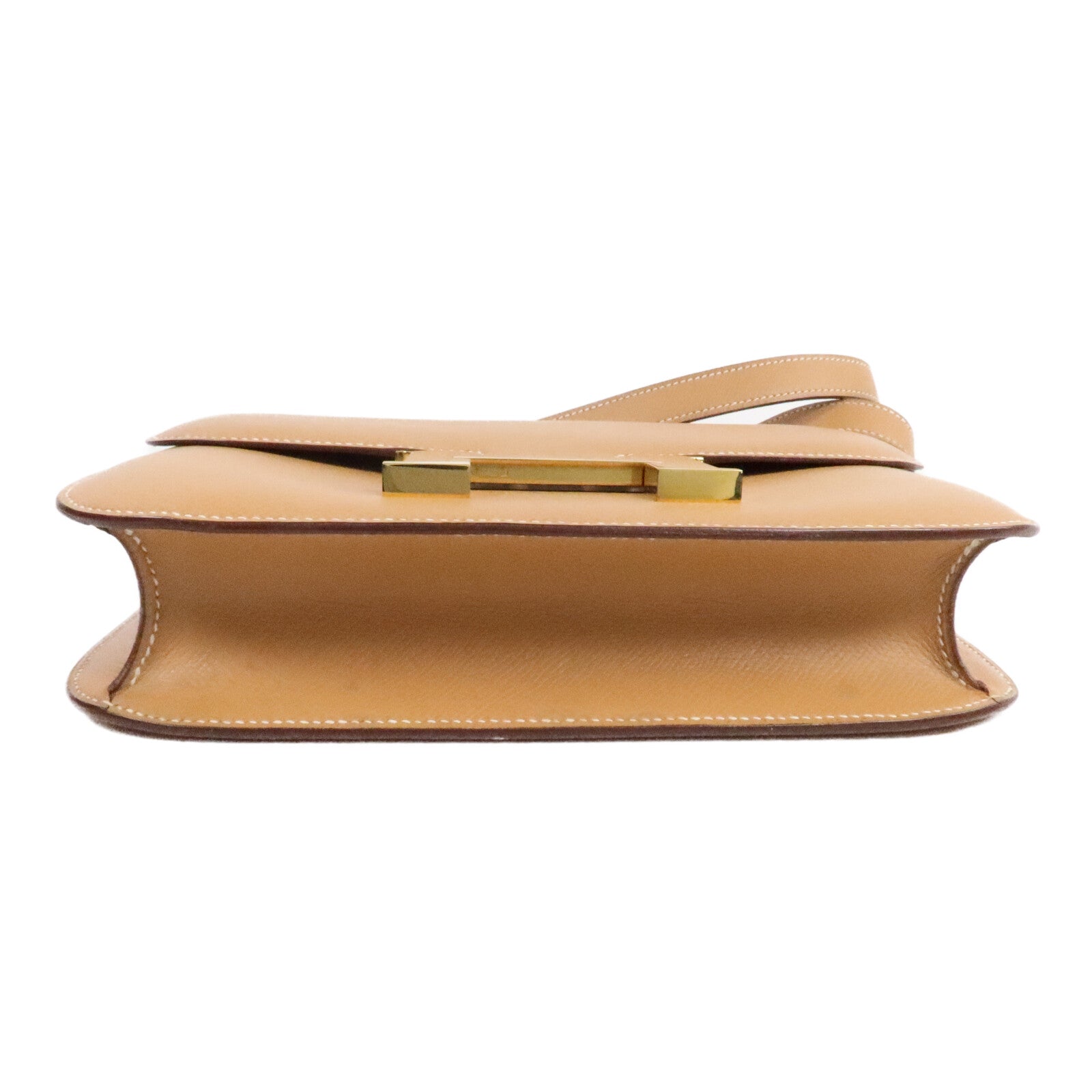 HERMES Epsom皮革Constance 24肩背袋Naturel