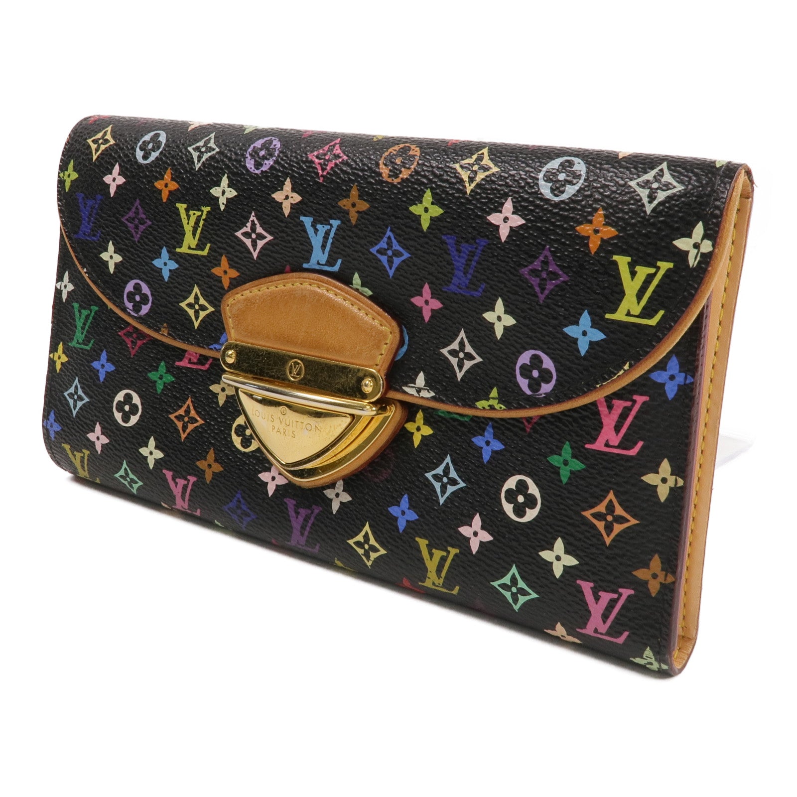 LOUIS VUITTON Monogram Multicolore Portefeuille Eugenie Wallet金扣長錢包