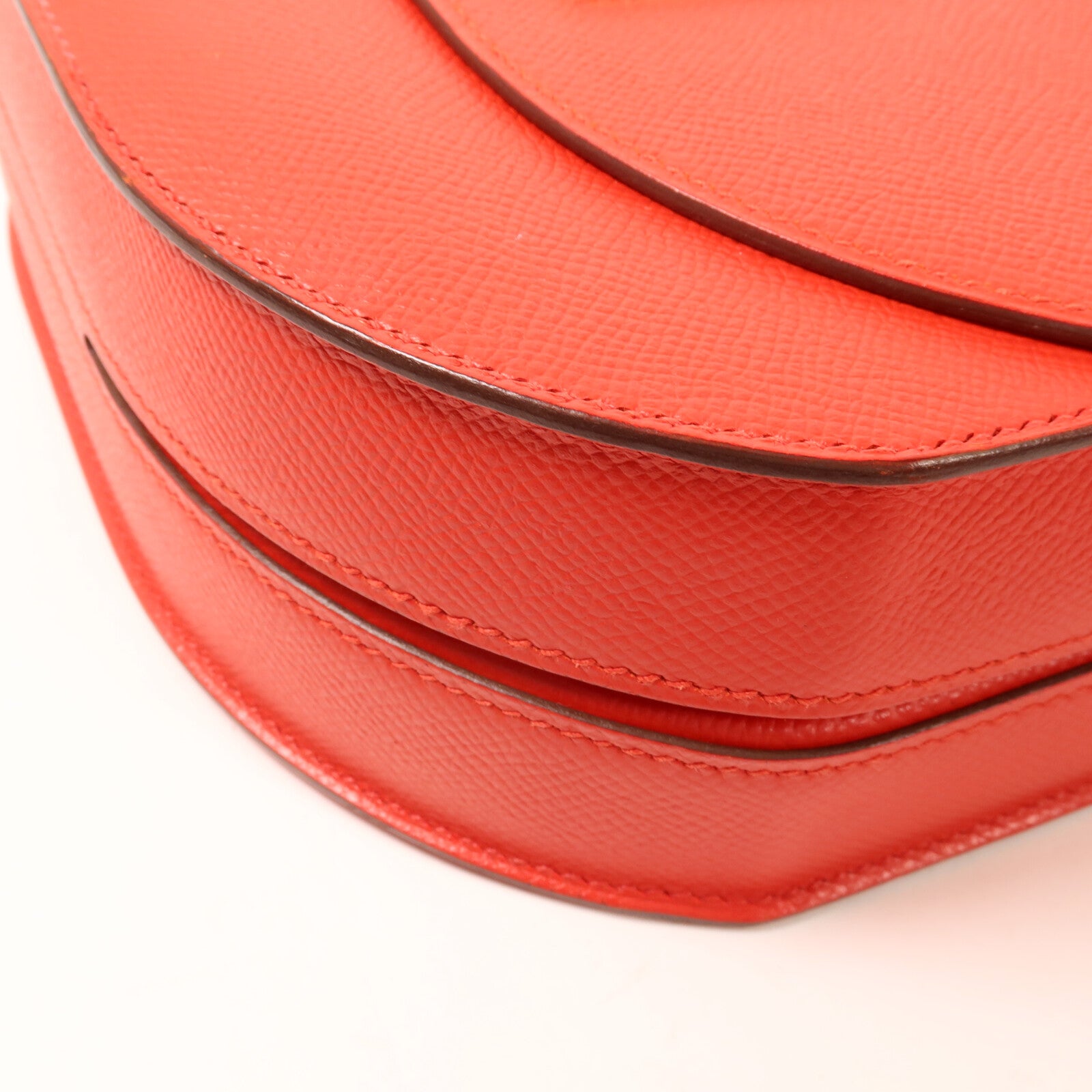 HERMES Epsom皮革Mosaique AU 24 Bag肩背袋Rouge Casaque