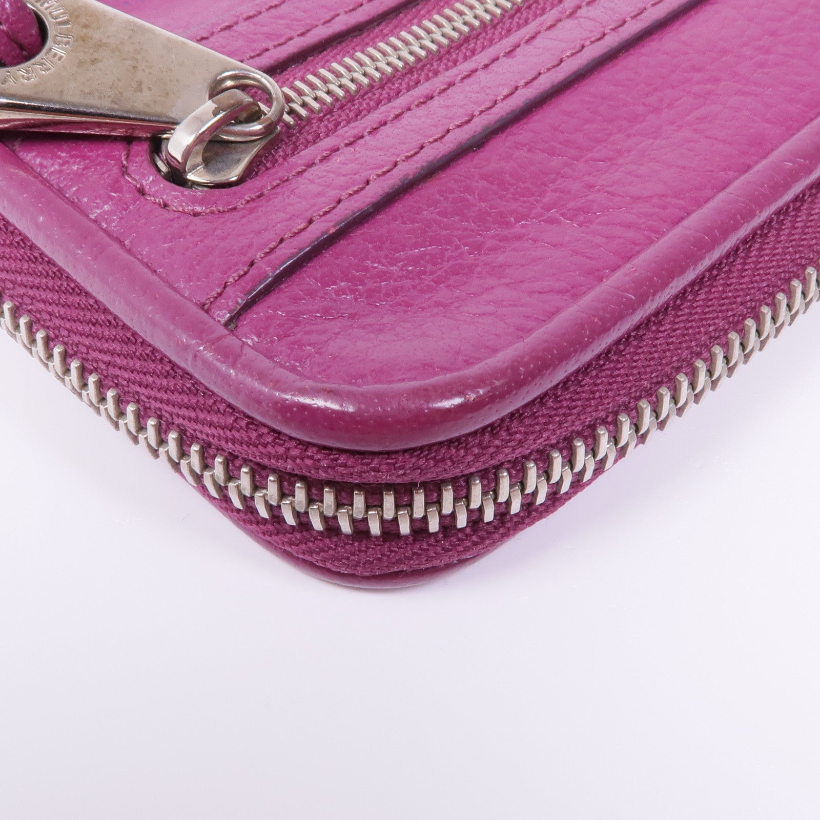 MULBERRY 牛皮皮革Long Wallet銀扣長錢包