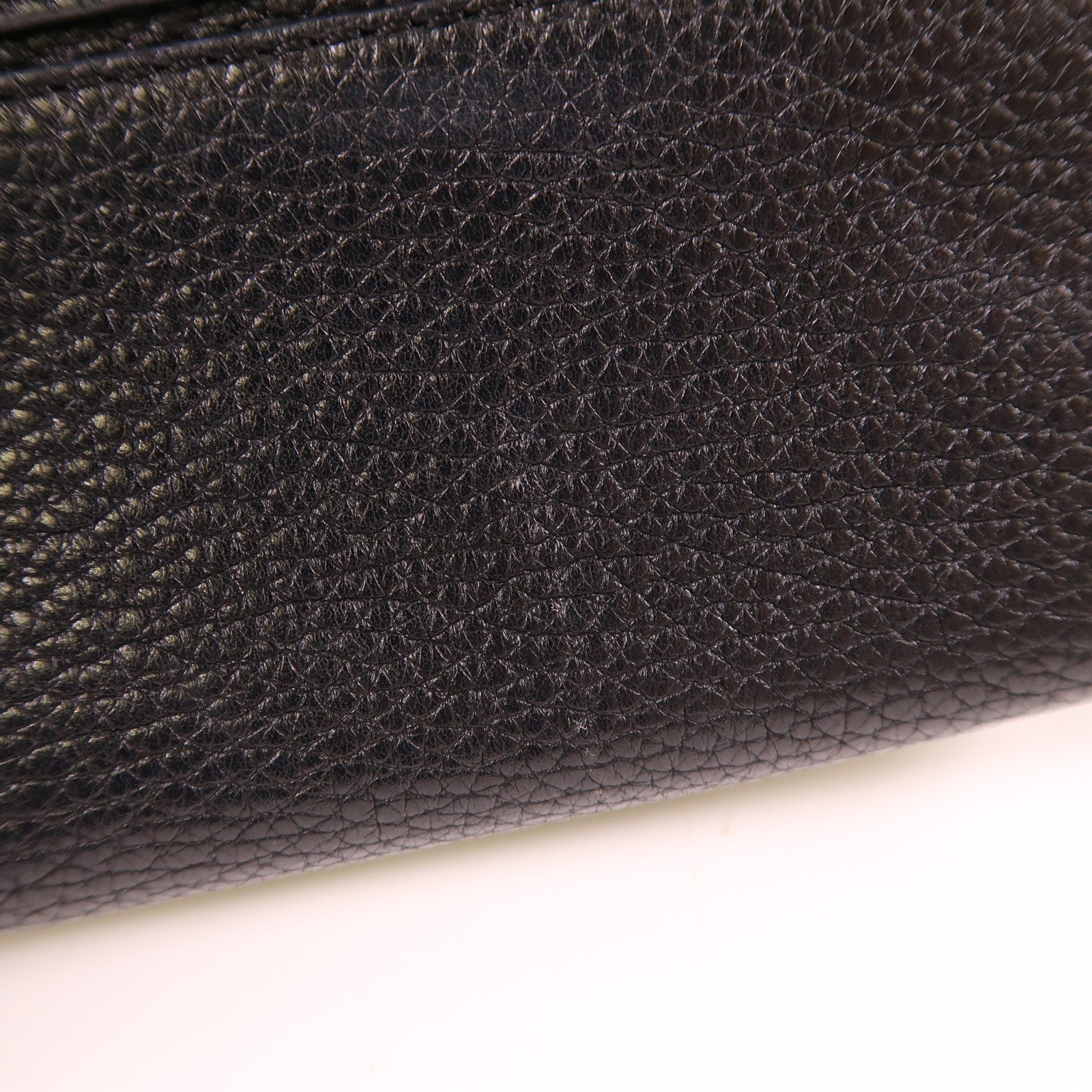 LOEWE SHW Shoulder Bag Calfskin Leather Black
