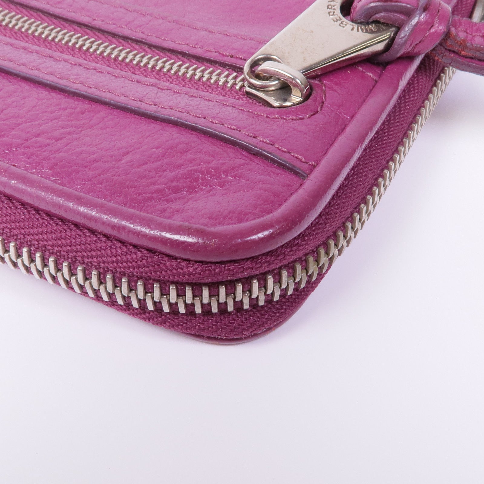 MULBERRY 牛皮皮革Long Wallet銀扣長錢包