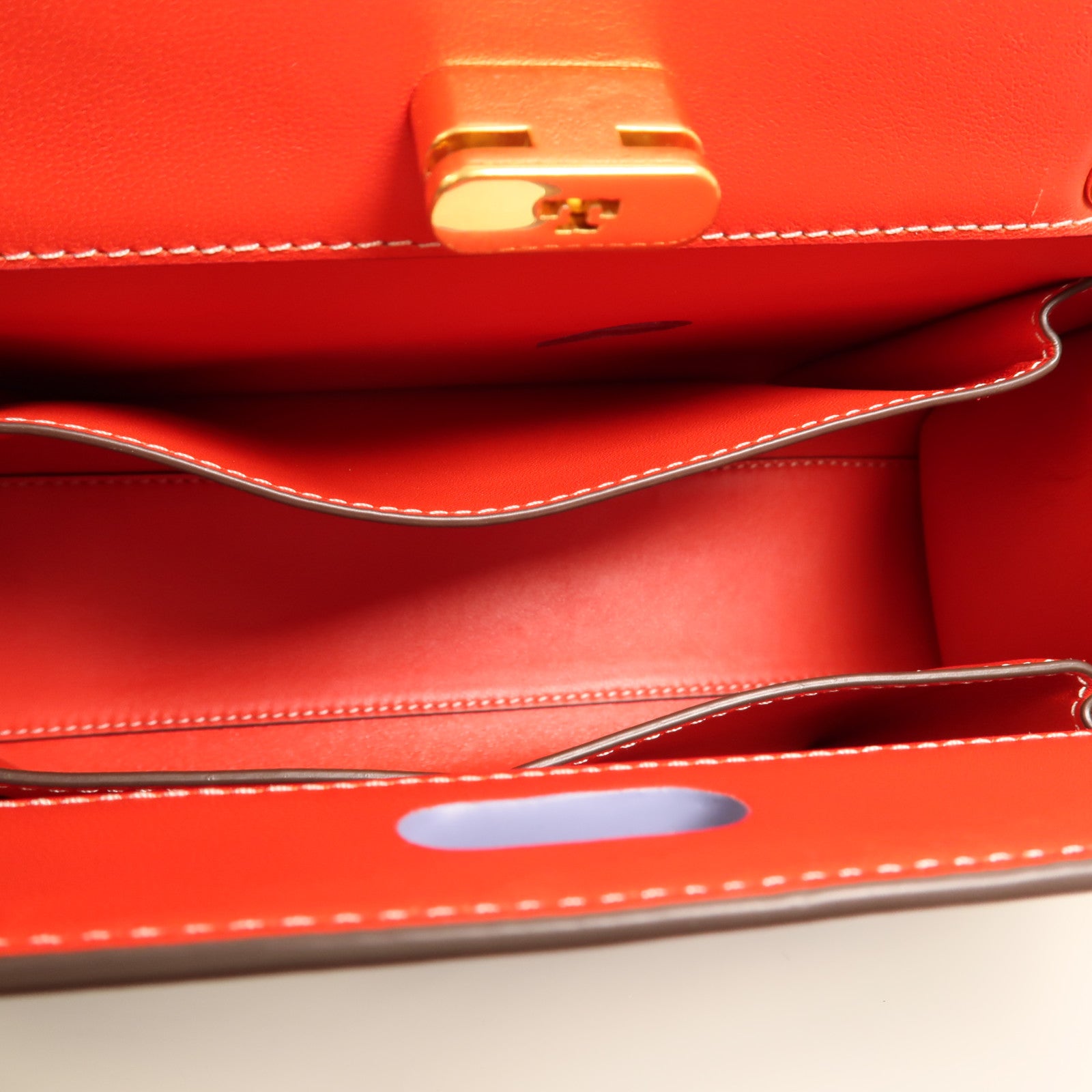 Tory Burch 牛皮皮革Lee Radziwill金扣手挽肩背兩用袋