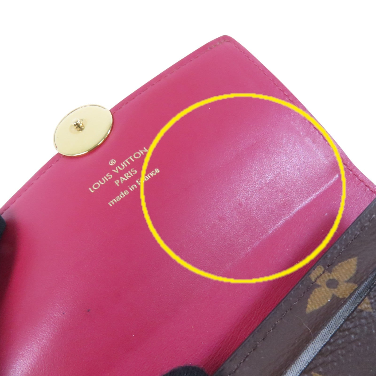 LOUIS VUITTON Monogram Portefeuille Wallet金扣短錢包