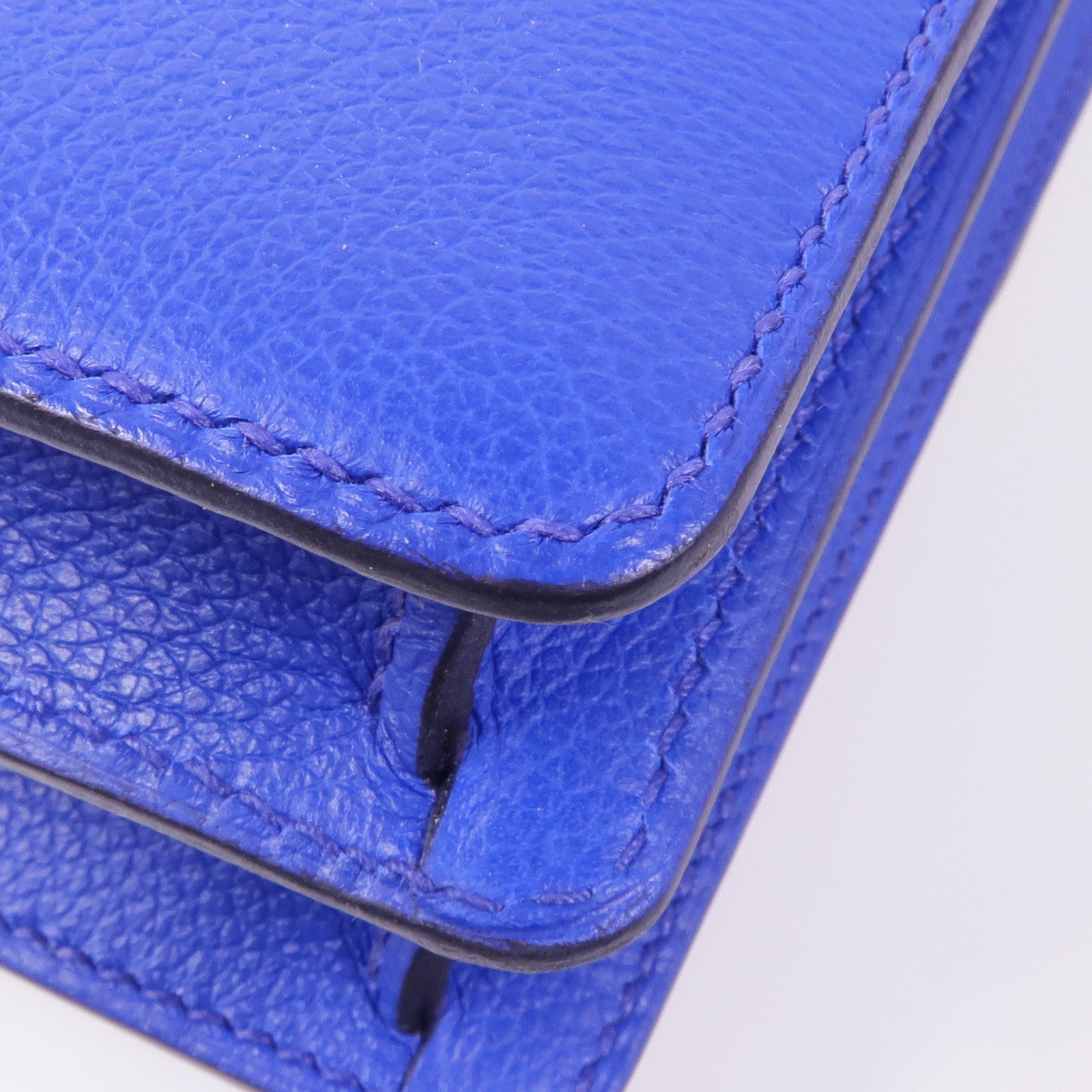 HERMES Evercolor皮革Roulis Mini金扣肩背袋