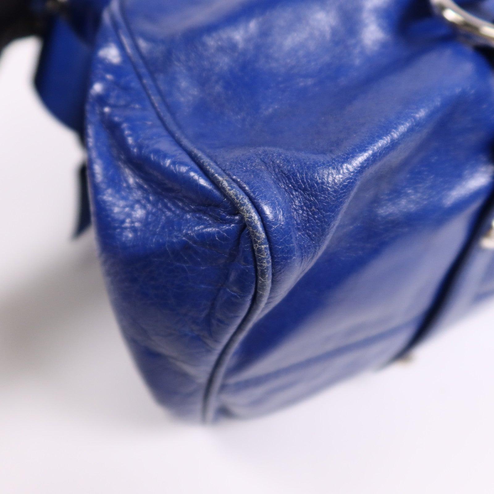 Miu Miu 牛皮皮革2 Way Shoulder Bag銀扣手挽肩背兩用袋