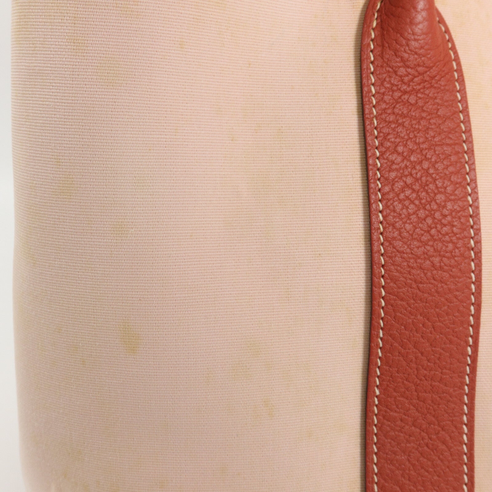 HERMES Toile/Negonda皮革Garden Party PM手挽袋Rose Sakura/Rouge Duchesse