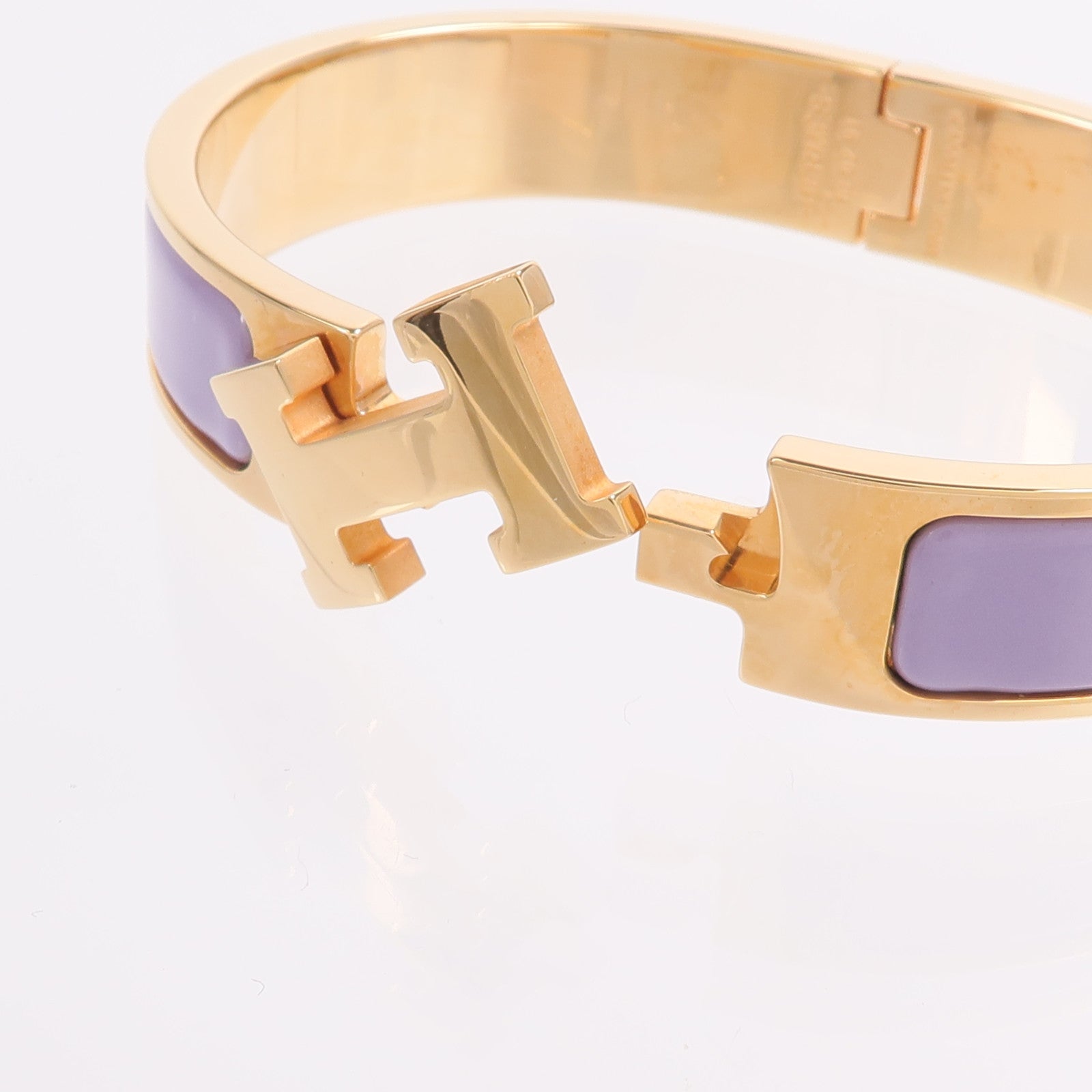 HERMES 金屬/琺瑯Clic H Bracelet手鐲