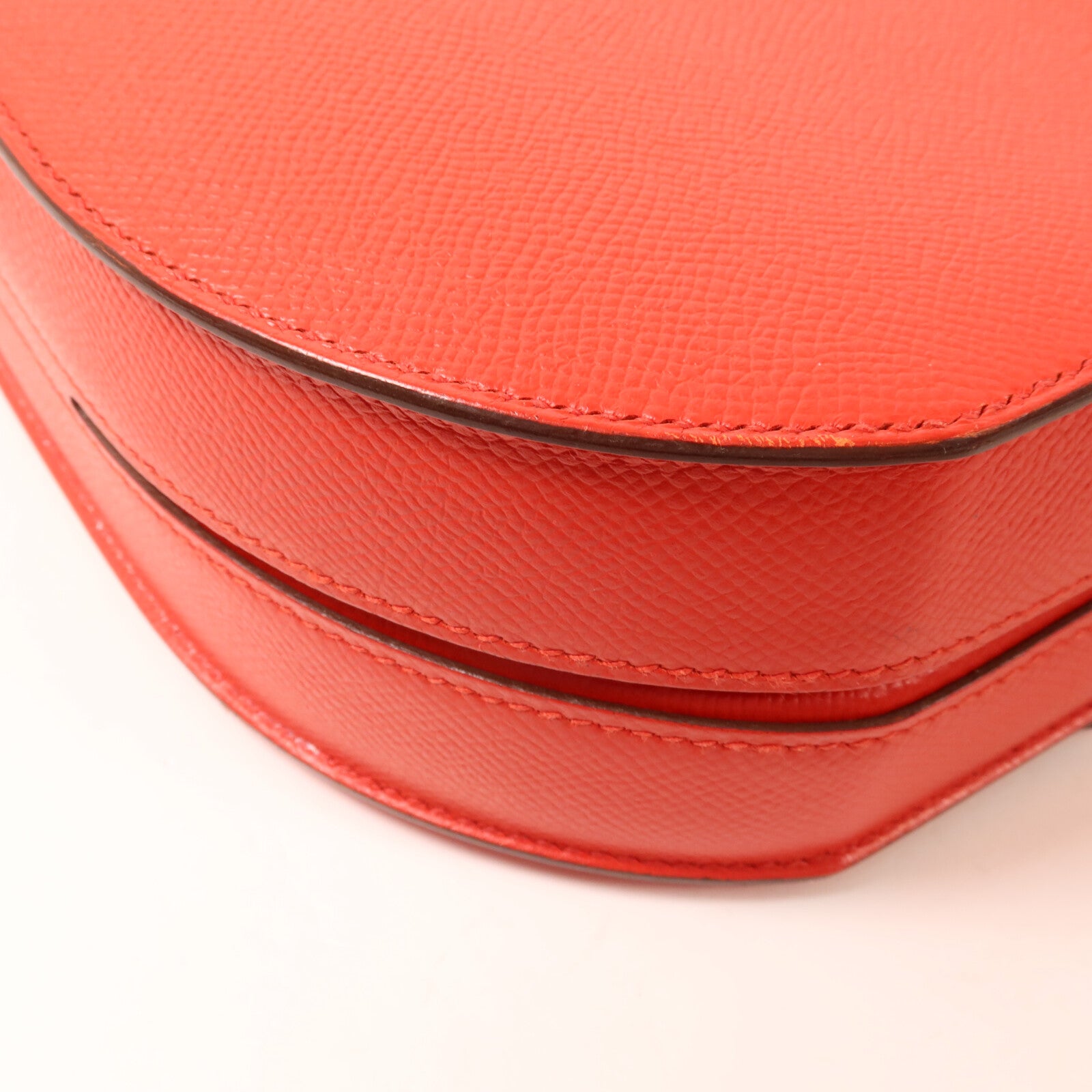 HERMES Epsom皮革Mosaique AU 24 Bag肩背袋Rouge Casaque