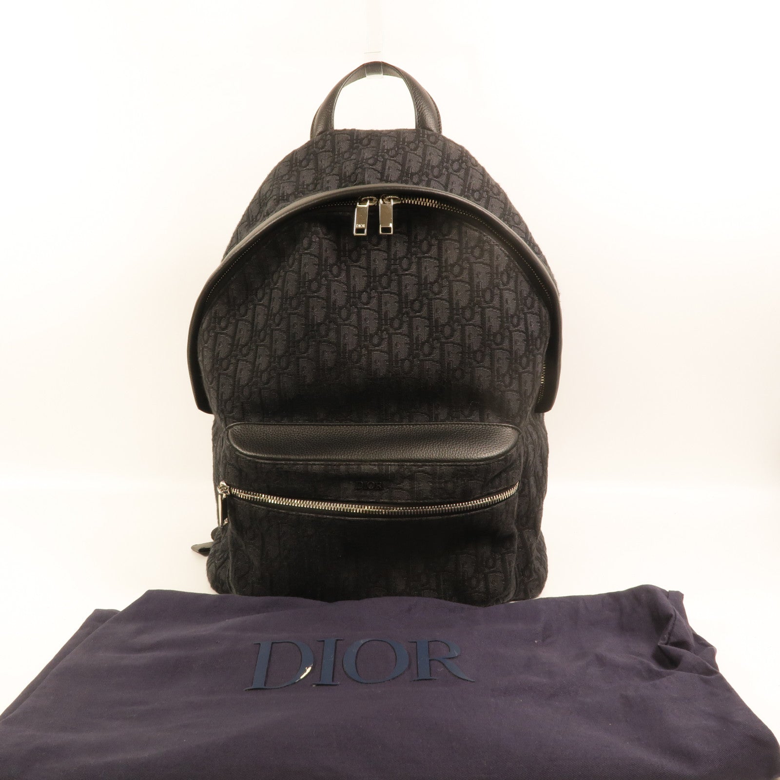 Dior 帆布/牛皮皮革Rider Backpack背包