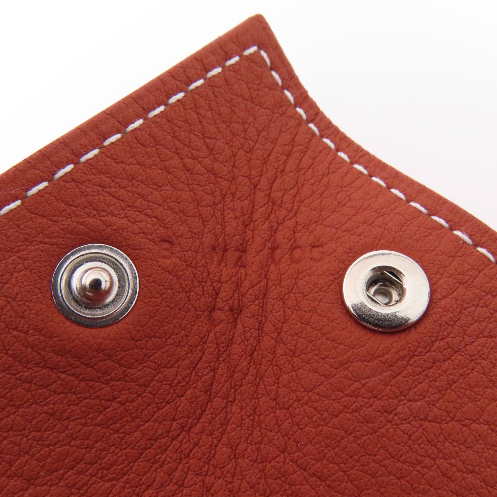 HERMES PHW In The Loop Change Tray Taurillon Clemence Leather Green Brown