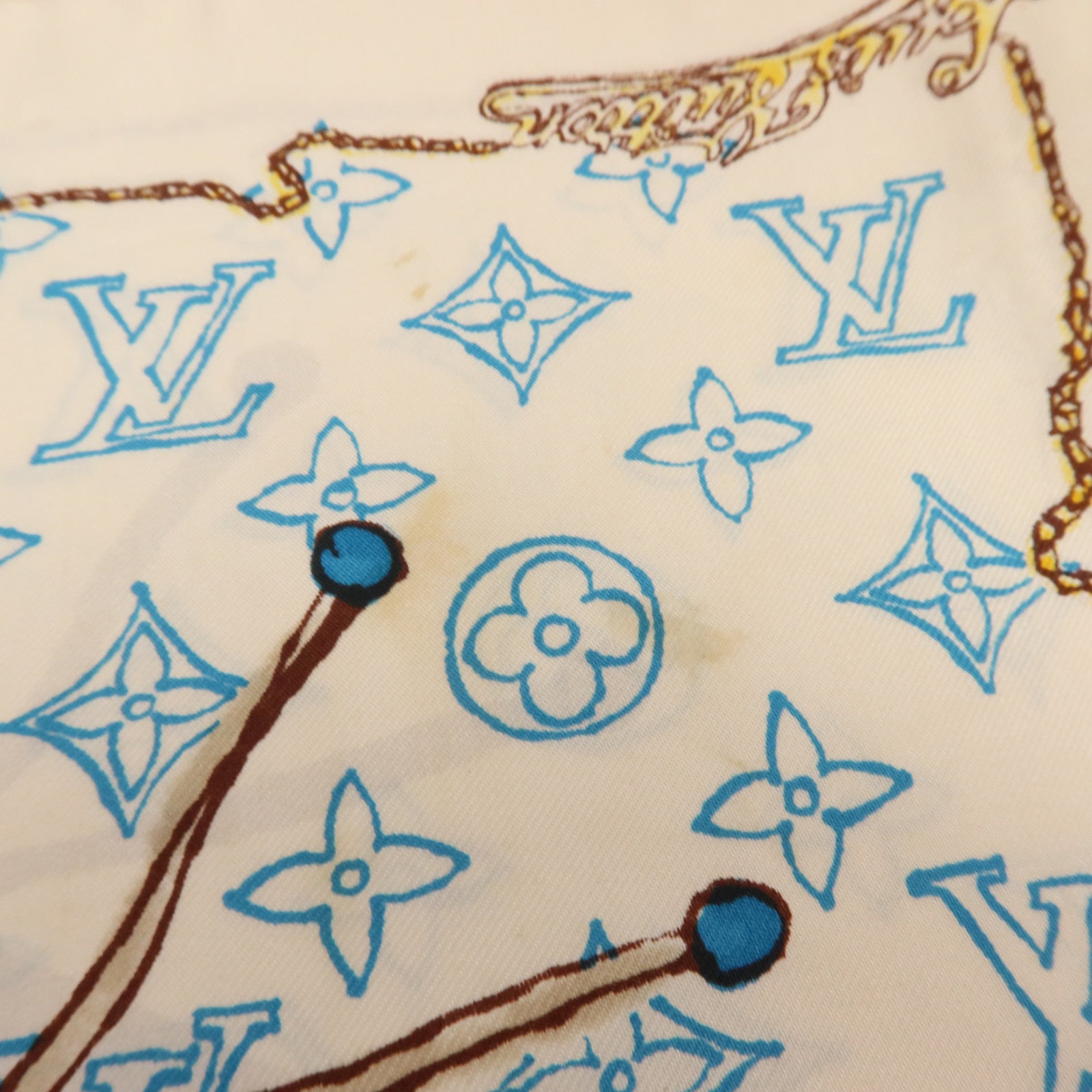 LOUIS VUITTON 絲質Scarf 90x90cm絲巾