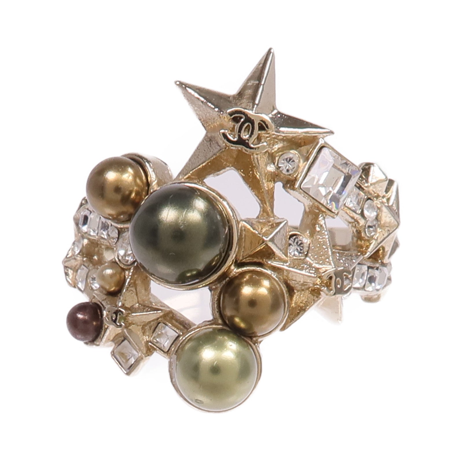 CHANEL 金屬Ring戒指US#6.5