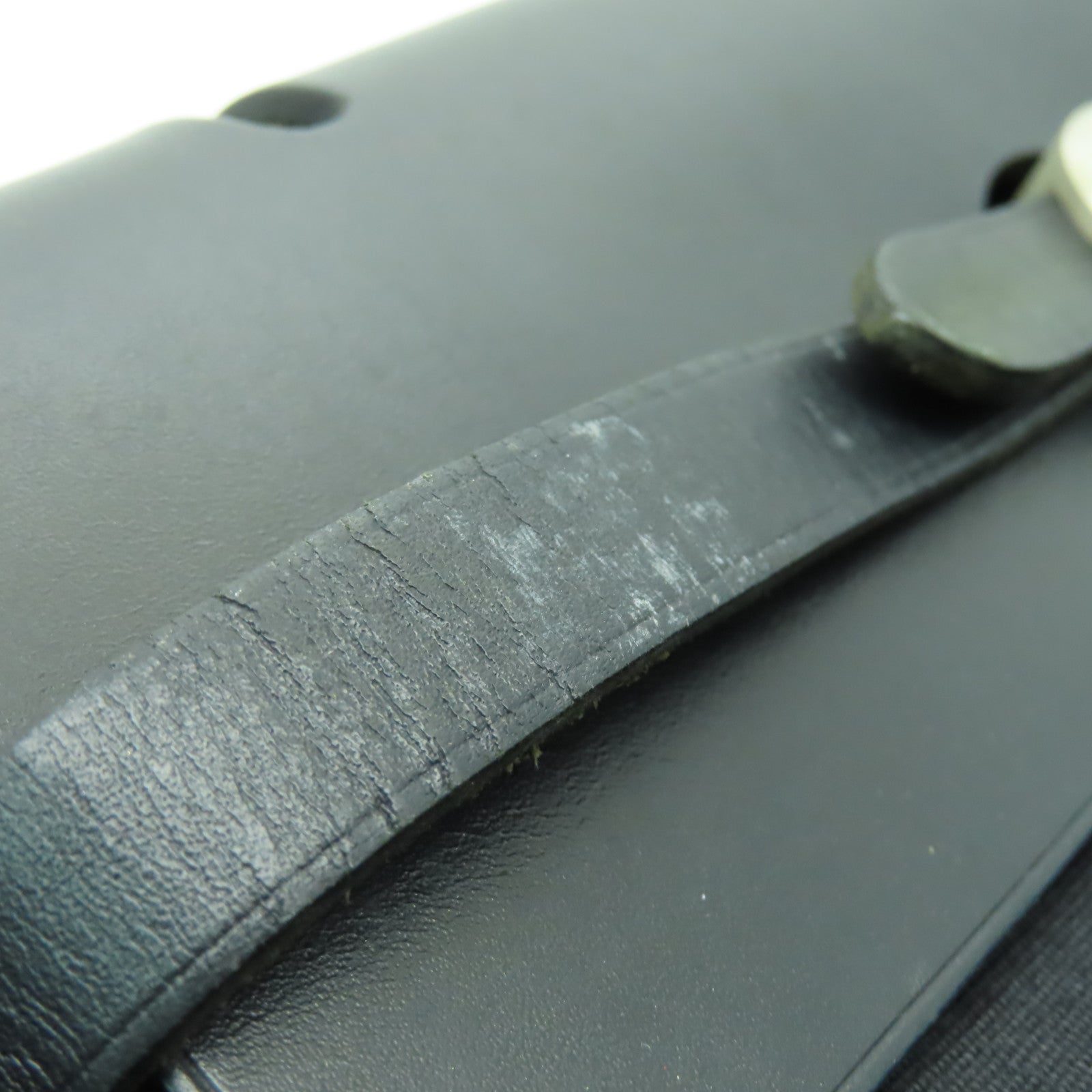 HERMES 帆布Herbag Backpack銀扣背包Noir黒色