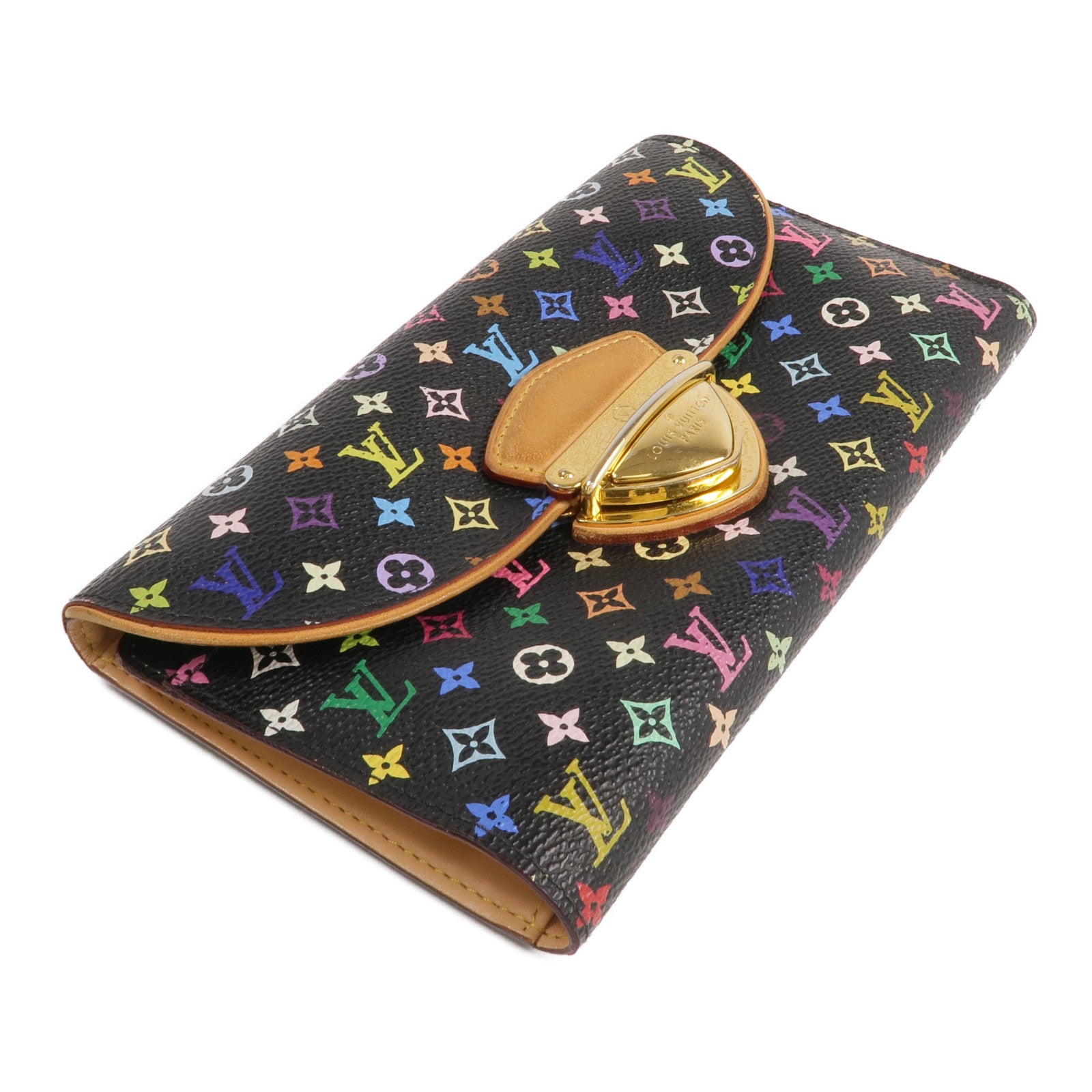 LOUIS VUITTON Monogram Multicolore Portefeuille Eugenie Wallet金扣長錢包