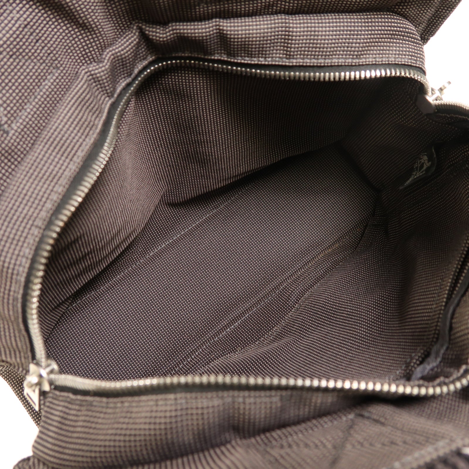 HERMES 帆布Herline銀扣手挽袋