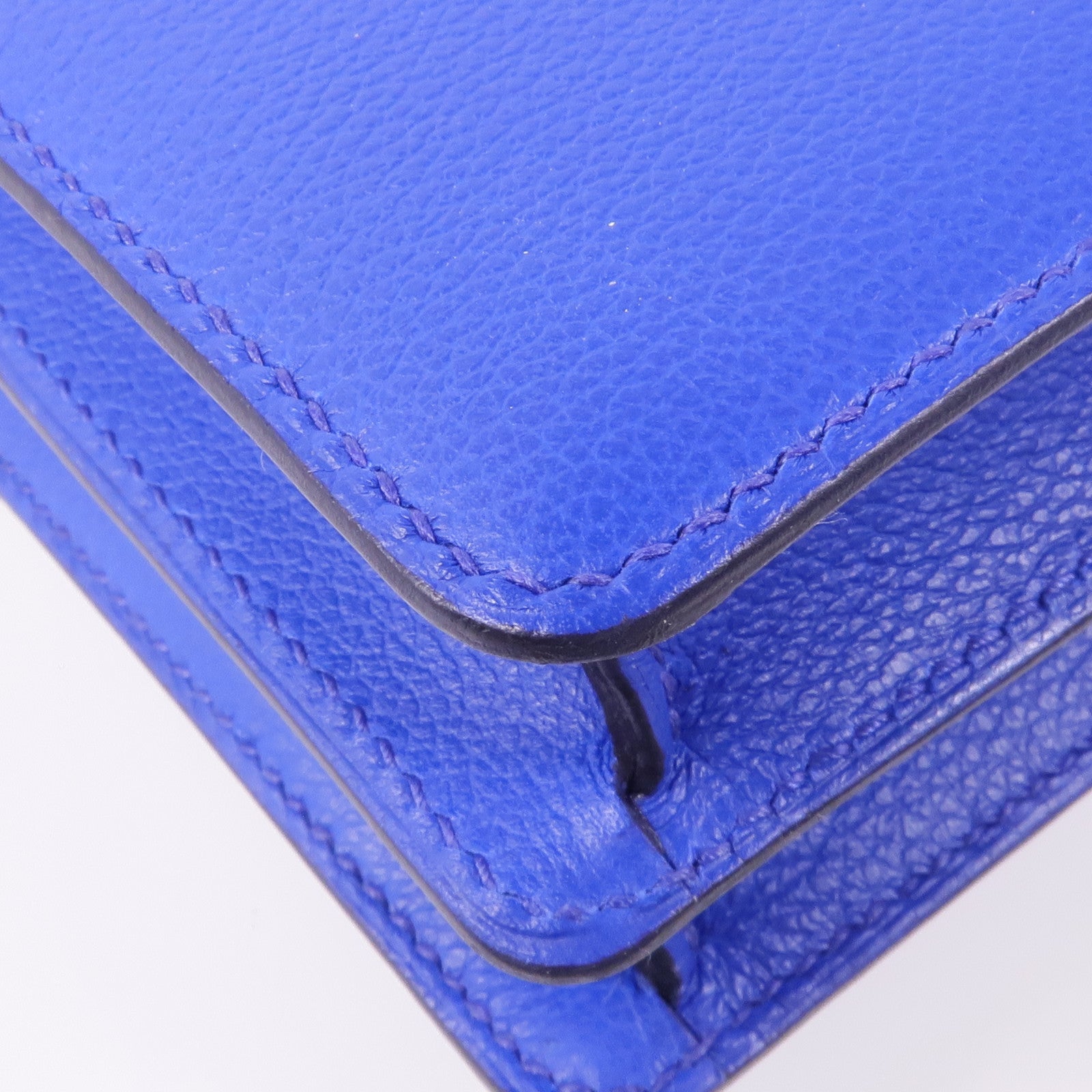 HERMES Evercolor皮革Roulis Mini金扣肩背袋