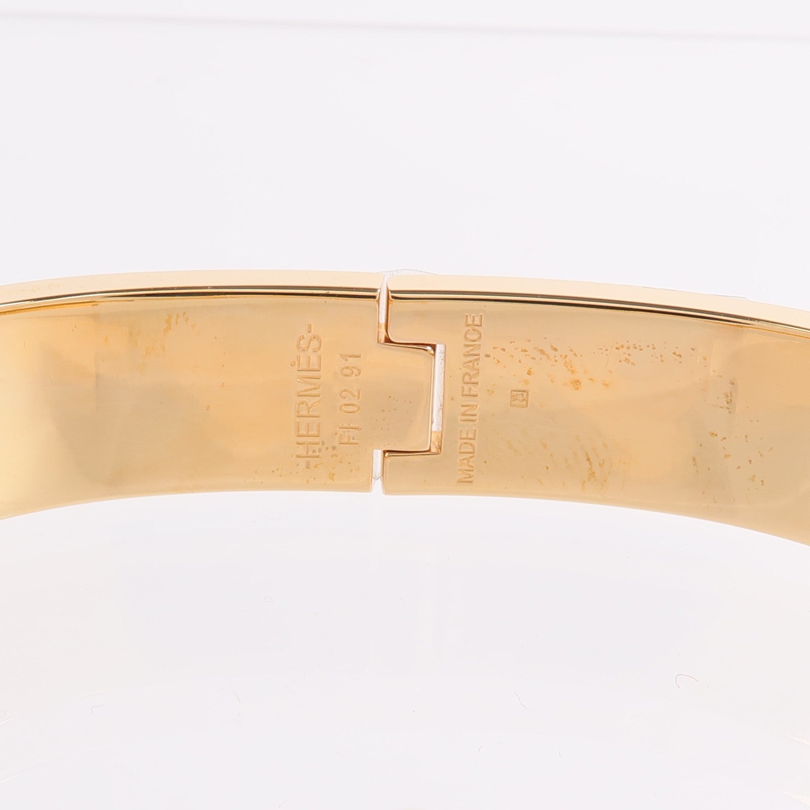 HERMES 金屬/琺瑯Clic H Bracelet手鐲