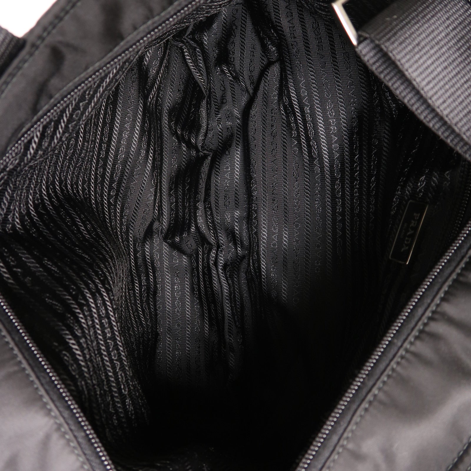PRADA 尼龍2 Way Shoulder銀扣手挽肩背兩用袋