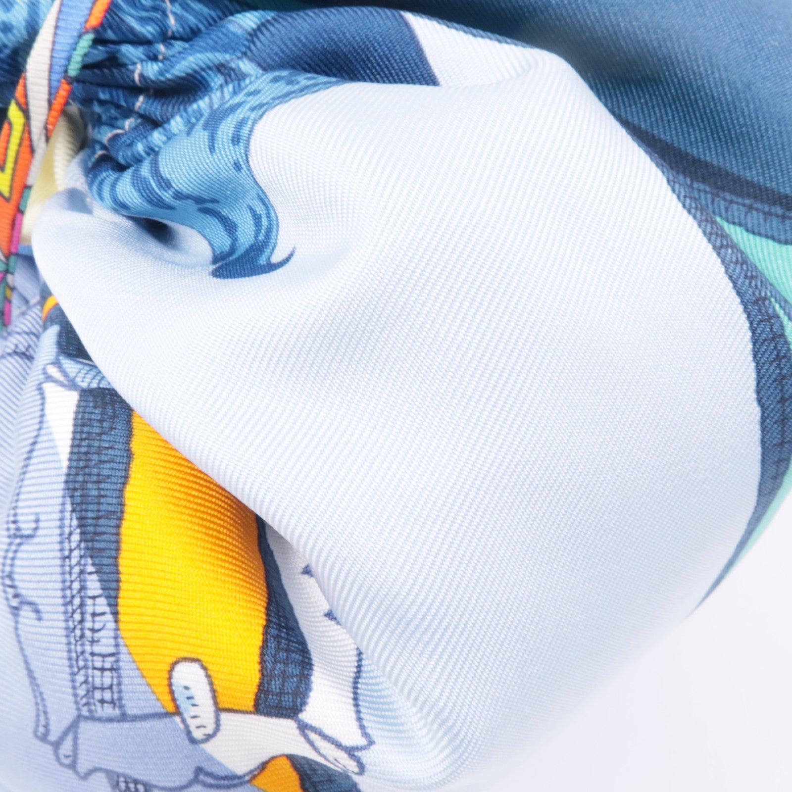 HERMES 絲質Reversible Silk Coin Purse GM零錢包