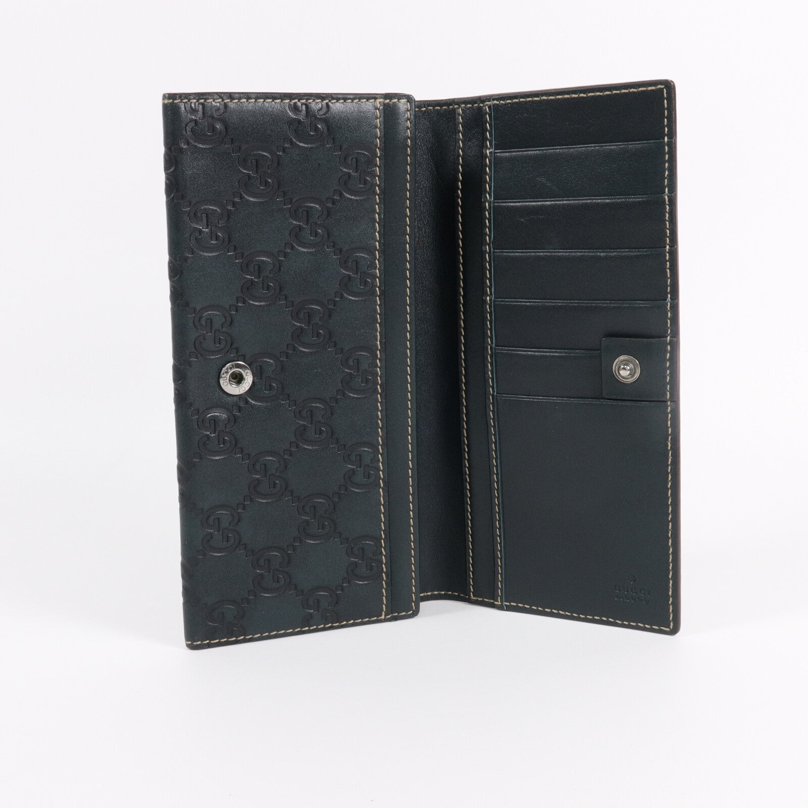GUCCI 牛皮皮革Guccissima Long Wallet長錢包