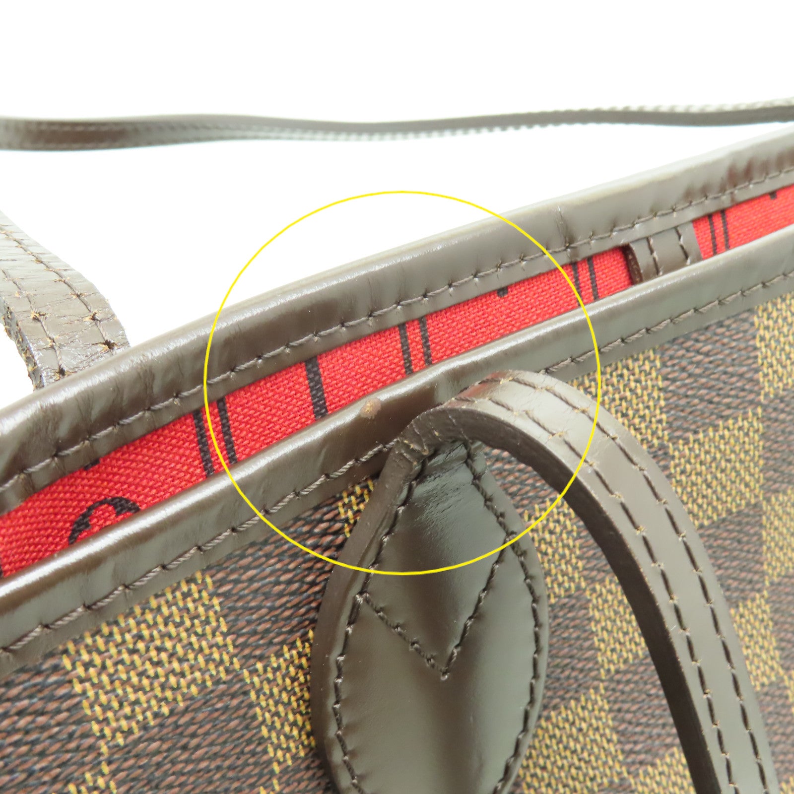 LOUIS VUITTON Damier Neverfull MM Tote Bag肩背袋啡色