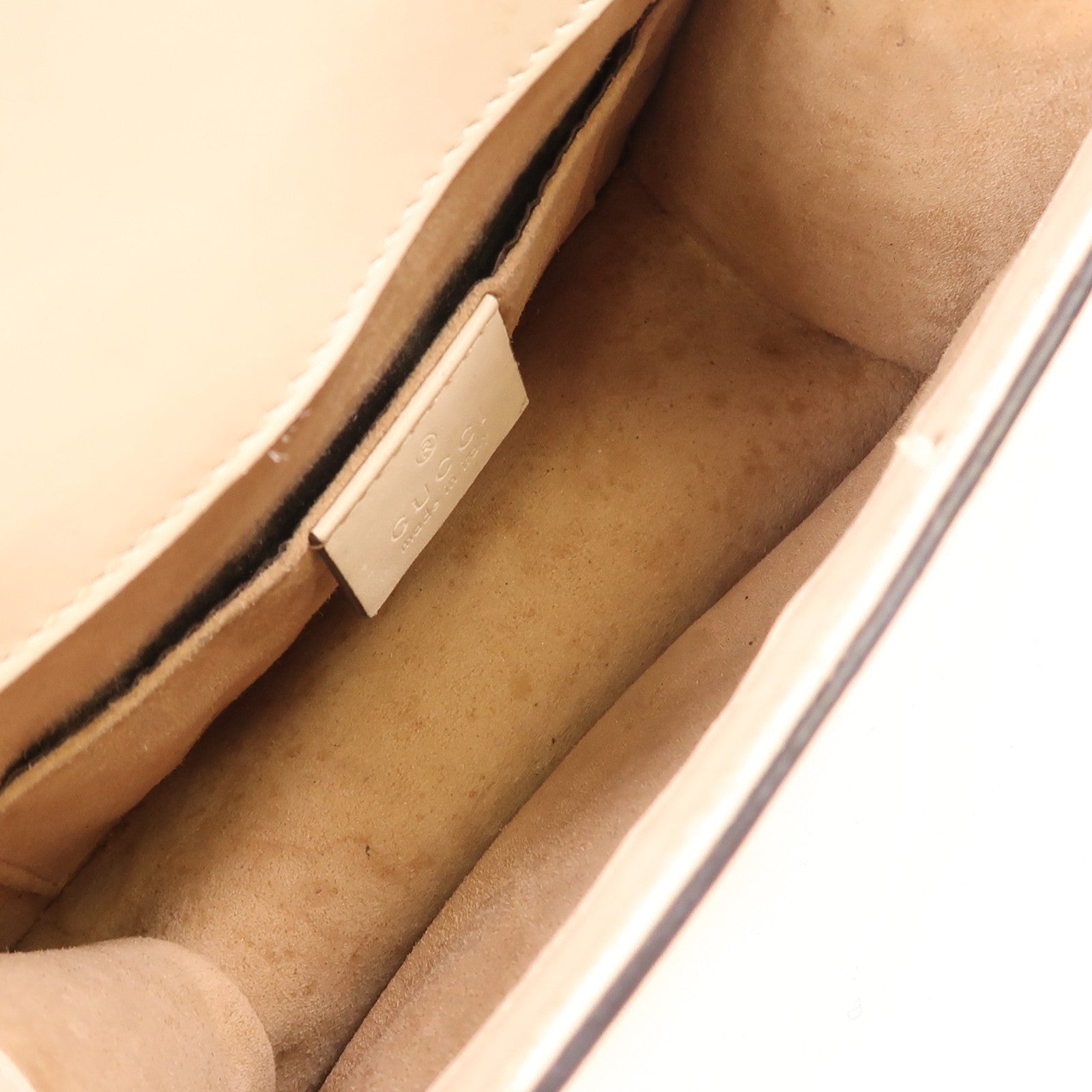 GUCCI GG GHW Sylvie Chain Shoulder Bag 431666 Calfskin Leather Beige