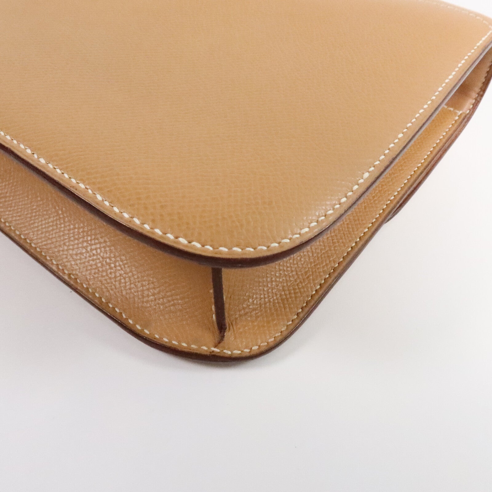 HERMES Epsom皮革Constance 24肩背袋Naturel