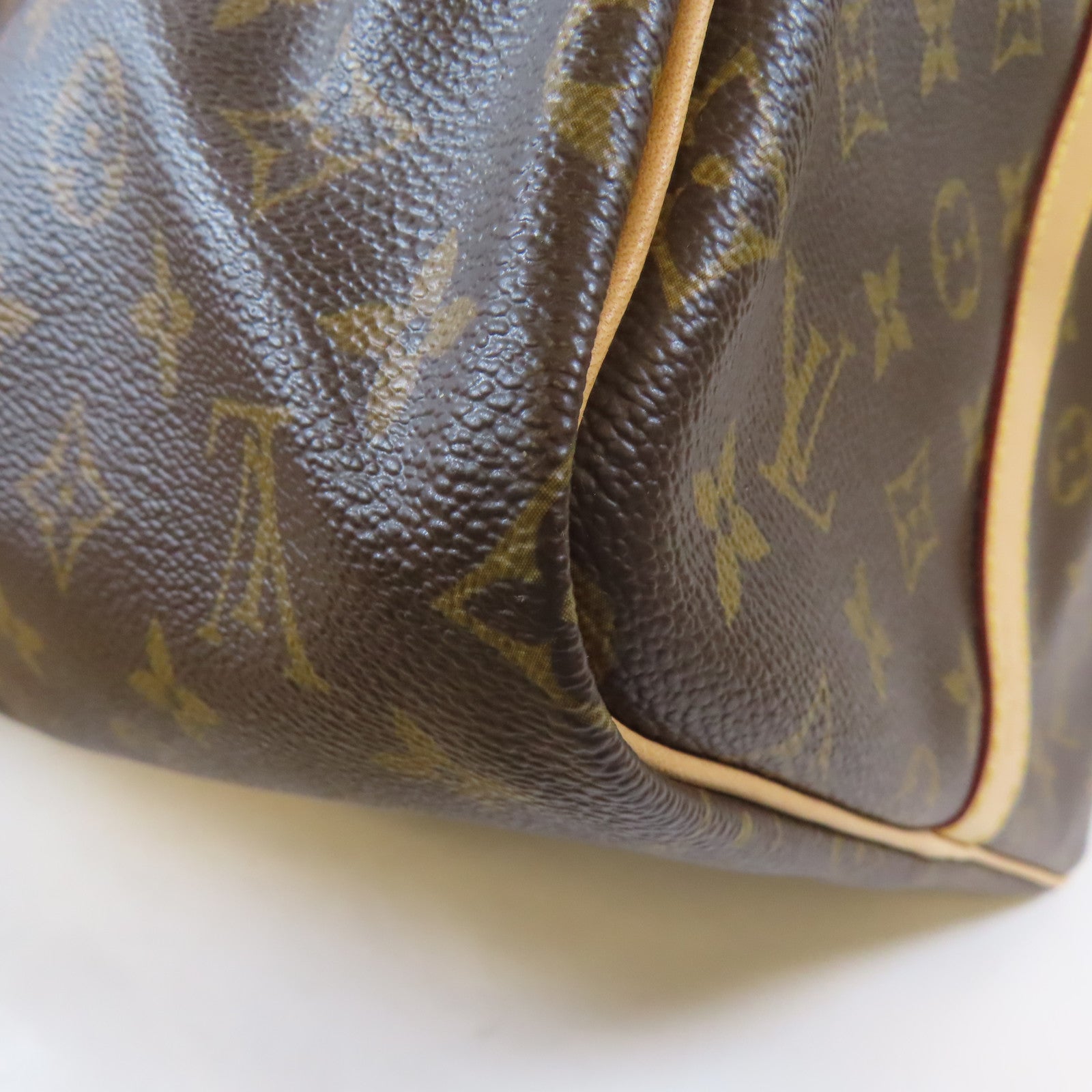 LOUIS VUITTON Monogram Keepall 55 Bamdoulie金扣手挽肩背兩用袋啡色
