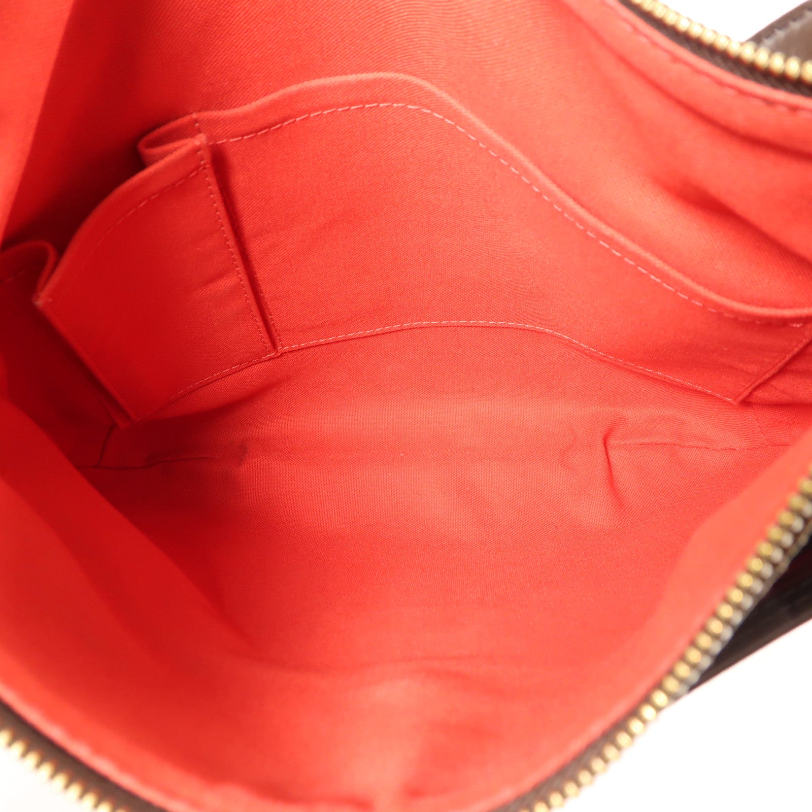 LOUIS VUITTON Damier Bloomsbury PM金扣肩背袋棕色