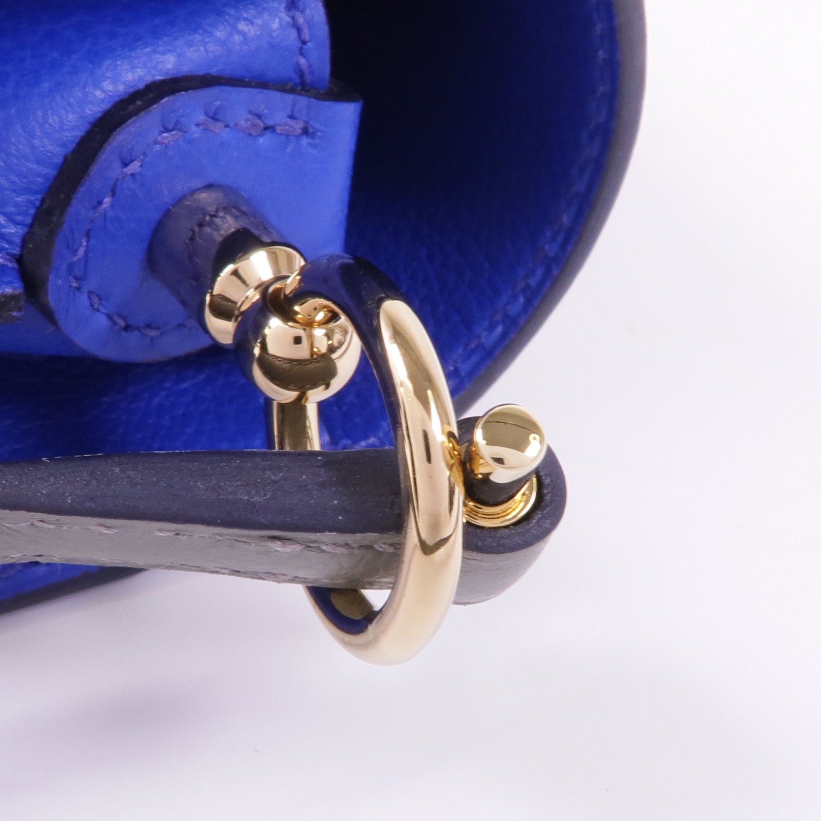 HERMES Evercolor皮革Roulis Mini金扣肩背袋