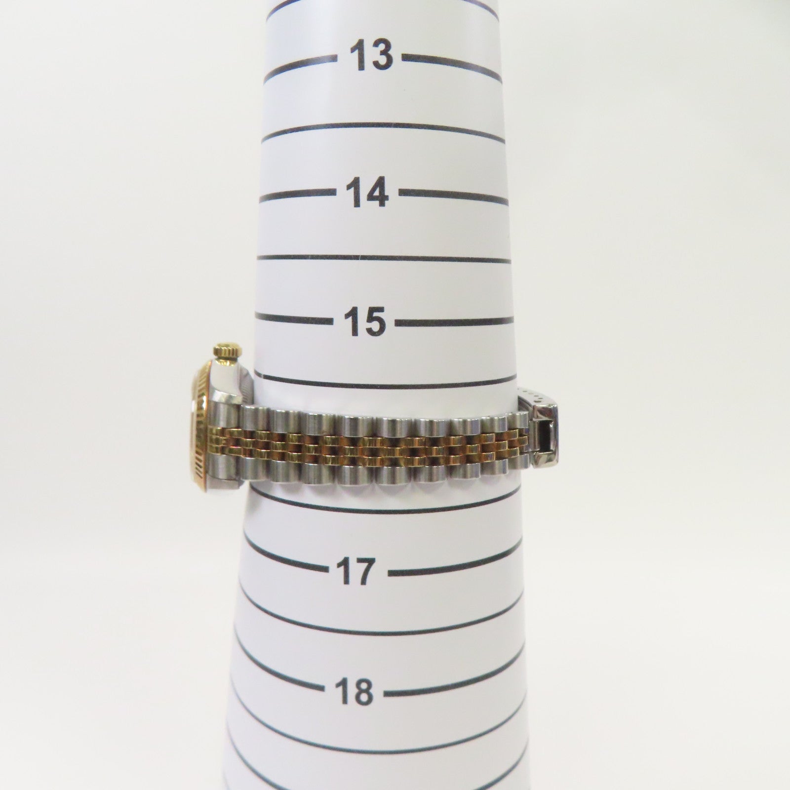 ROLEX Lady Datejust 18K黃金/不鏽鋼手錶自動機芯銀色