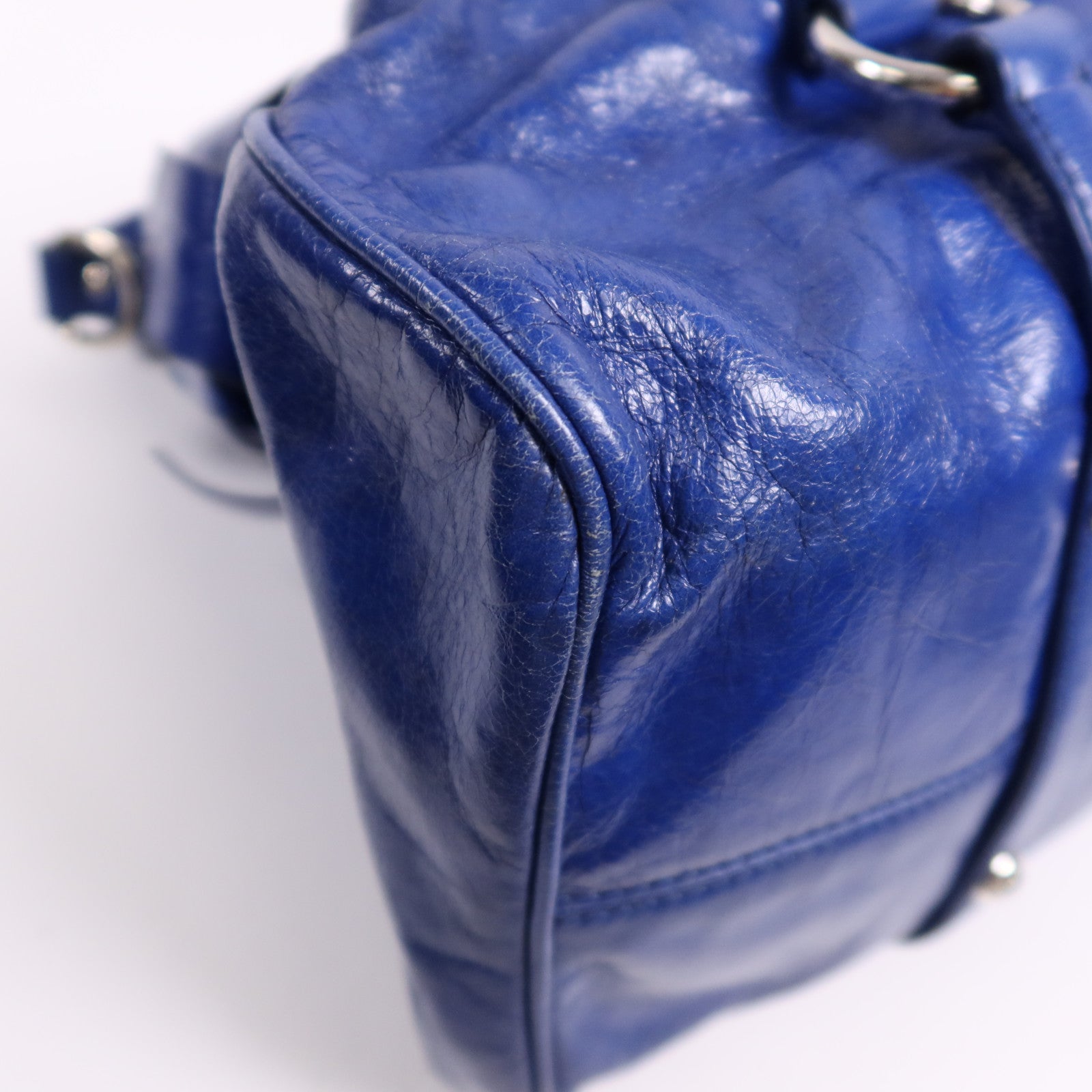 Miu Miu 牛皮皮革2 Way Shoulder Bag銀扣手挽肩背兩用袋