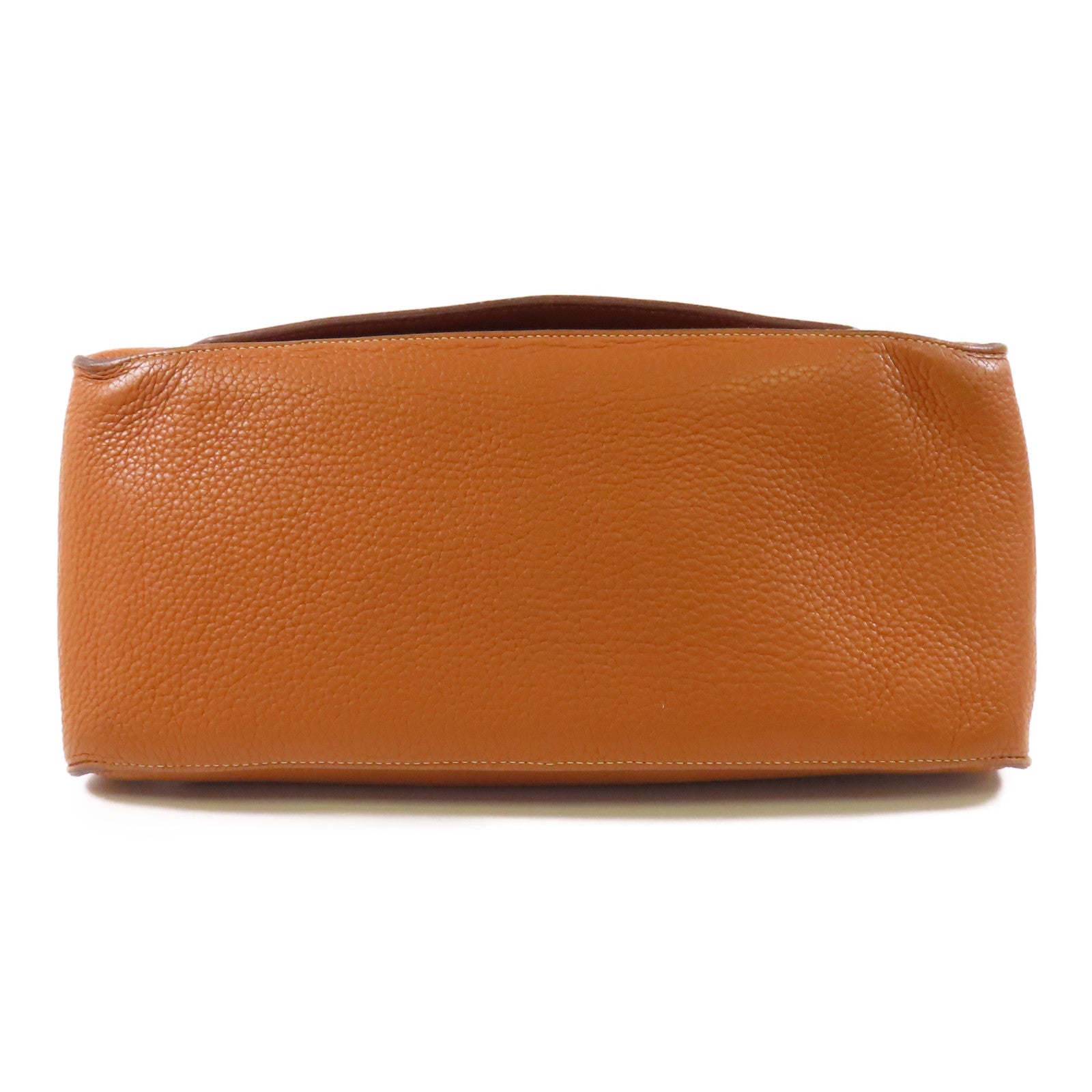 HERMES Clemence皮革Jypsiere 34銀扣肩背袋37 Gold