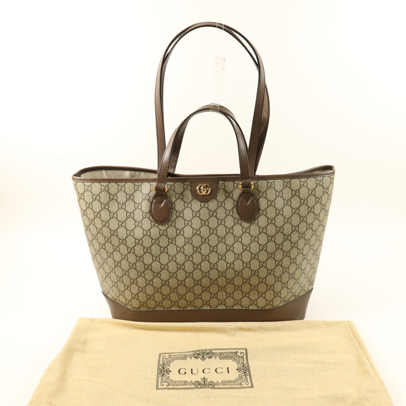GUCCI 【激減優惠】塗層帆布Ophidia GG Tote Bag金扣手挽袋