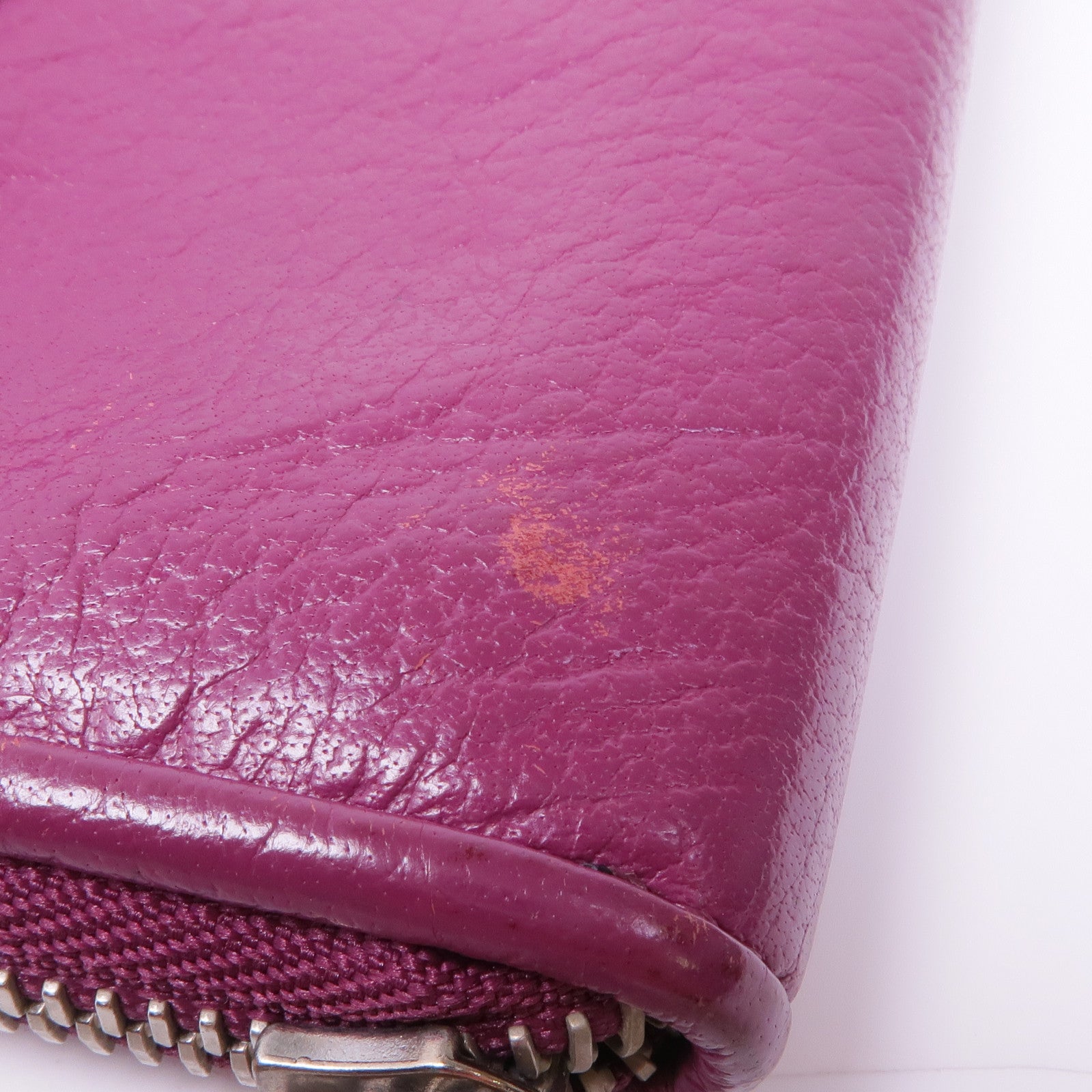 MULBERRY 牛皮皮革Long Wallet銀扣長錢包