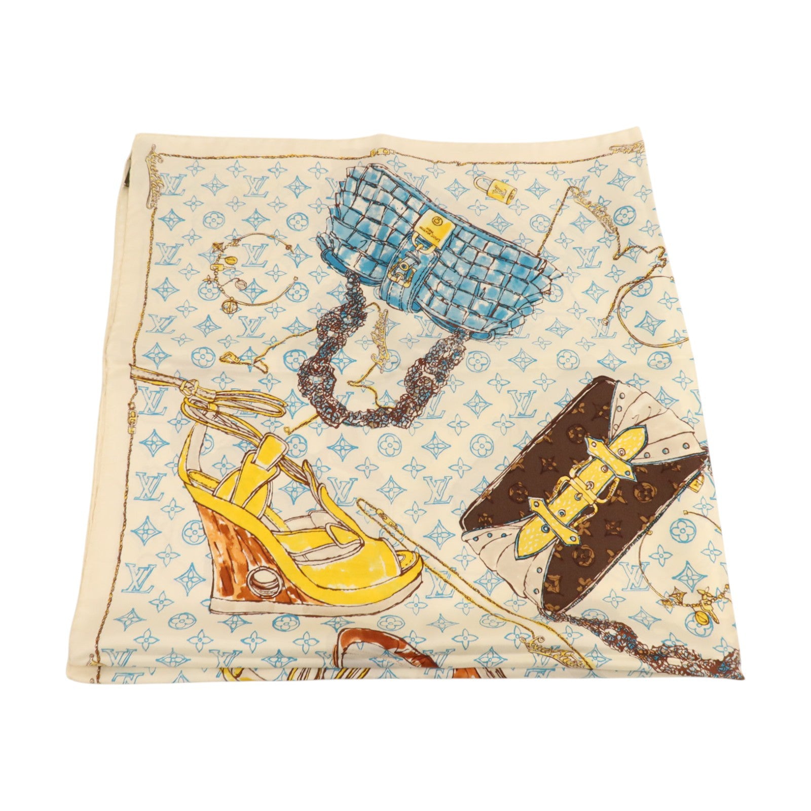 LOUIS VUITTON 絲質Scarf 90x90cm絲巾