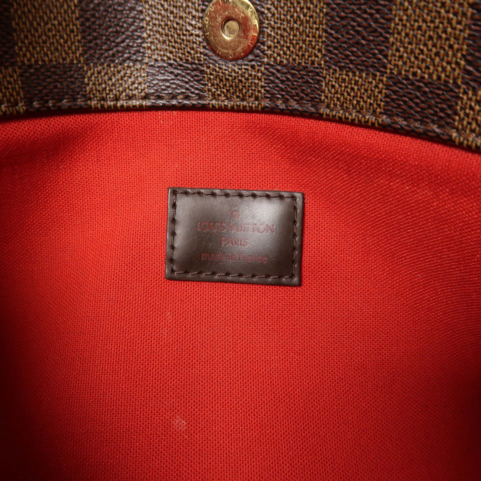 LOUIS VUITTON Damier Bloomsbury PM金扣肩背袋棕色