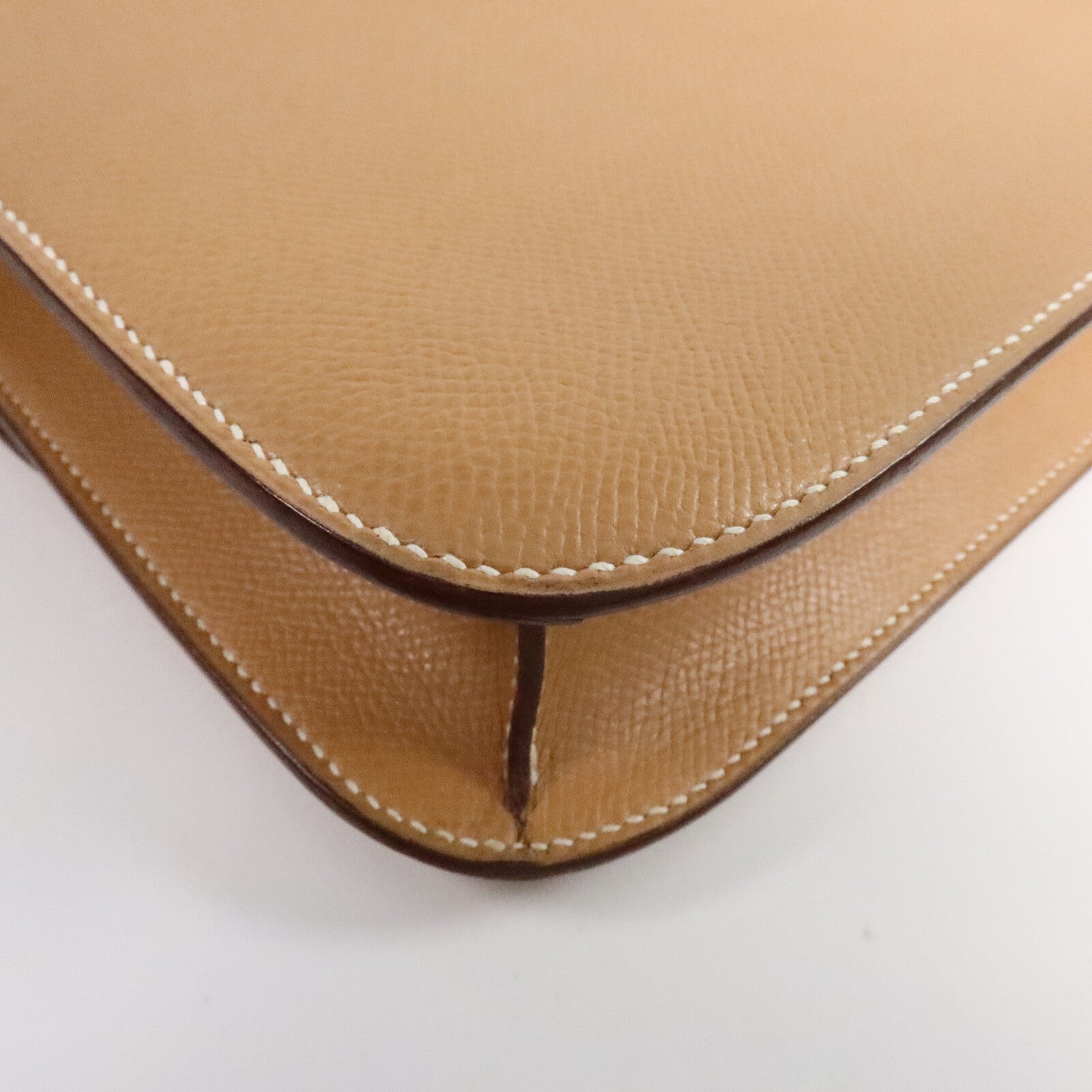 HERMES Epsom皮革Constance 24肩背袋Naturel