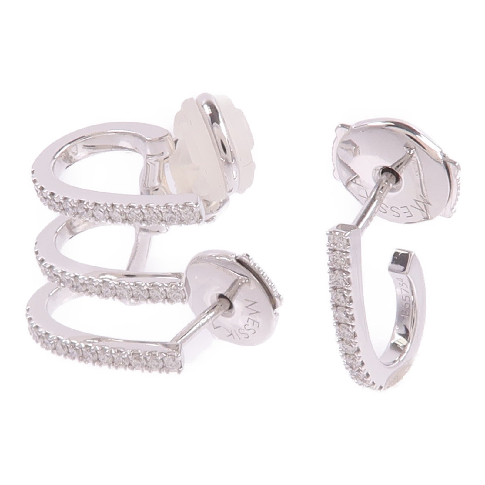 JEWELRY 18K白金Diamond Earrings鑽石耳環