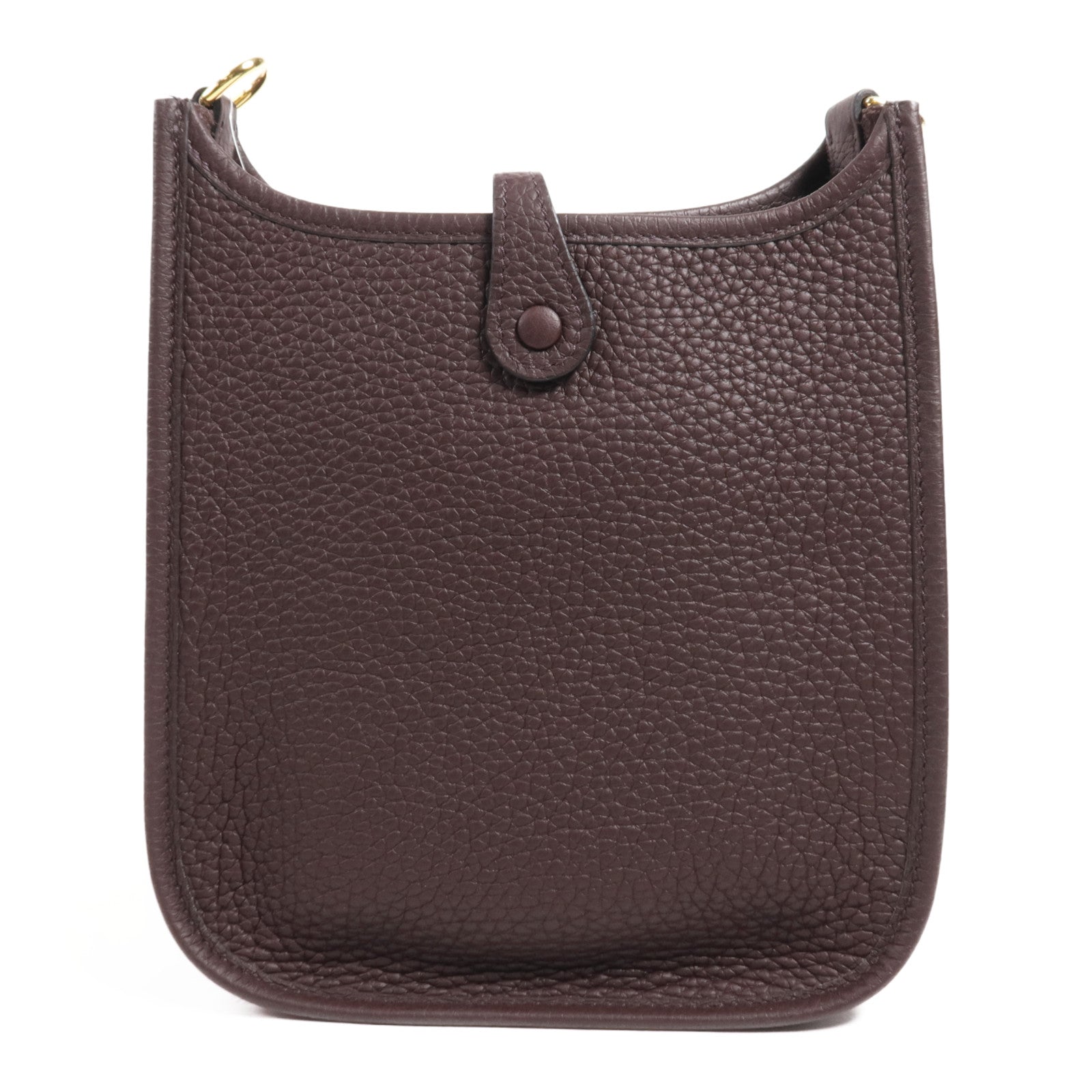 HERMES Clemence皮革Evelyne TPM金扣肩背袋