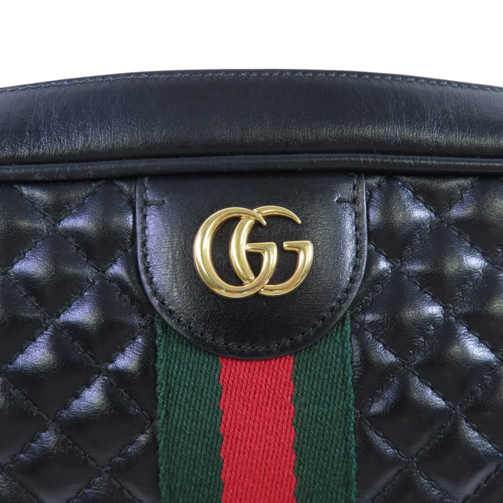 GUCCI 【激減優惠】牛皮皮革Quilted Shoulder Bag肩背袋
