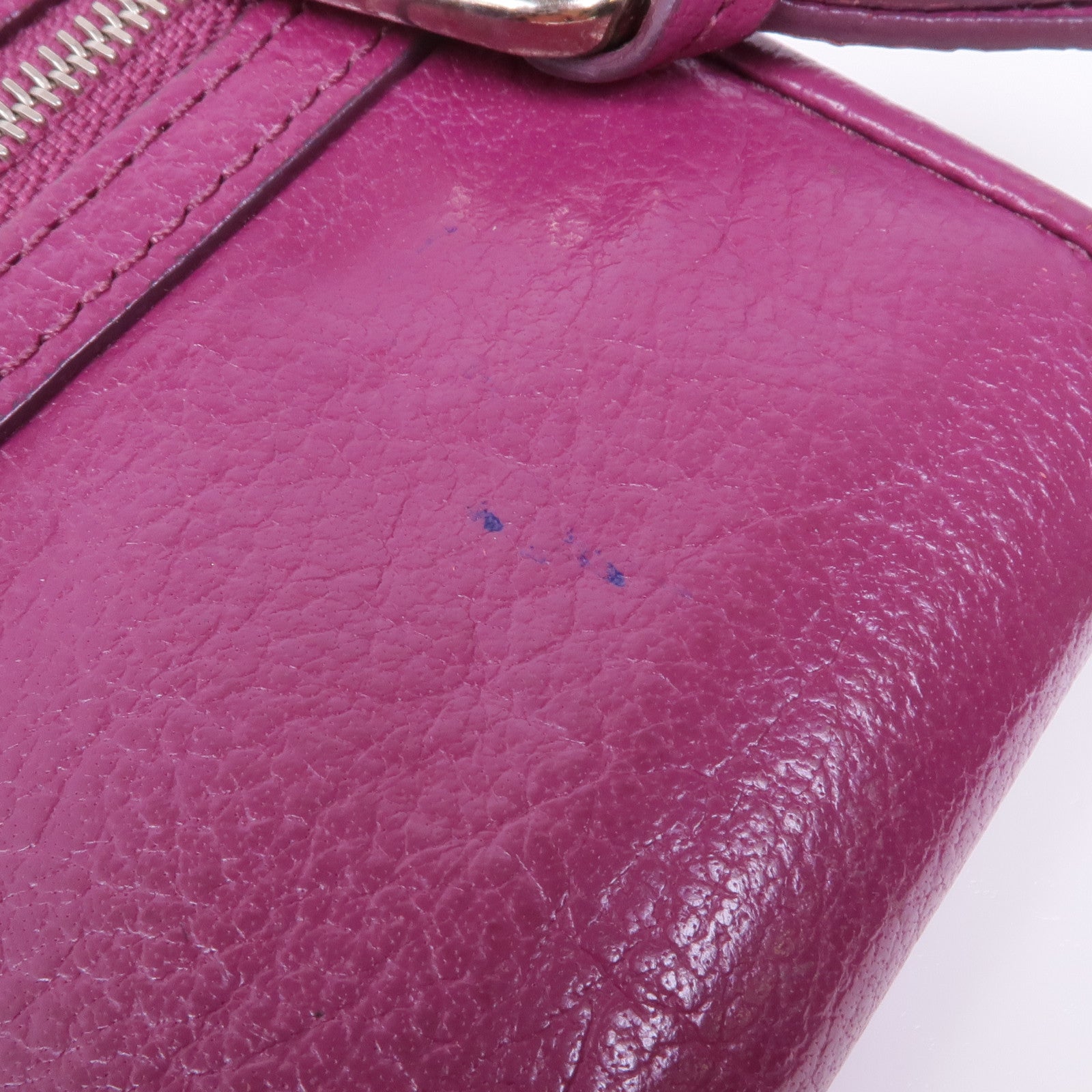 MULBERRY 牛皮皮革Long Wallet銀扣長錢包