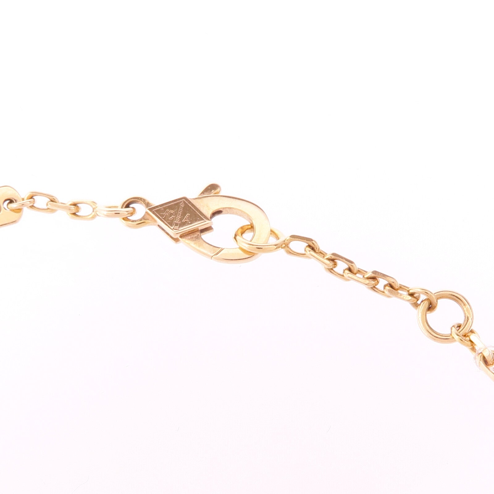 Van Cleef & Arpels 18K玫瑰金Lucky Spring Bracelet瑪瑙/縞瑪瑙手鏈