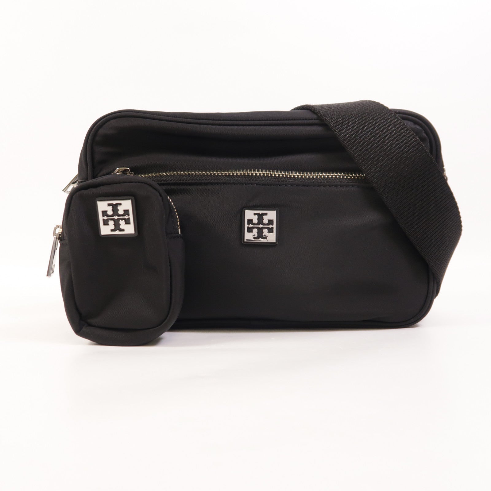 Tory Burch 尼龍Shoulder Bag銀扣肩背袋