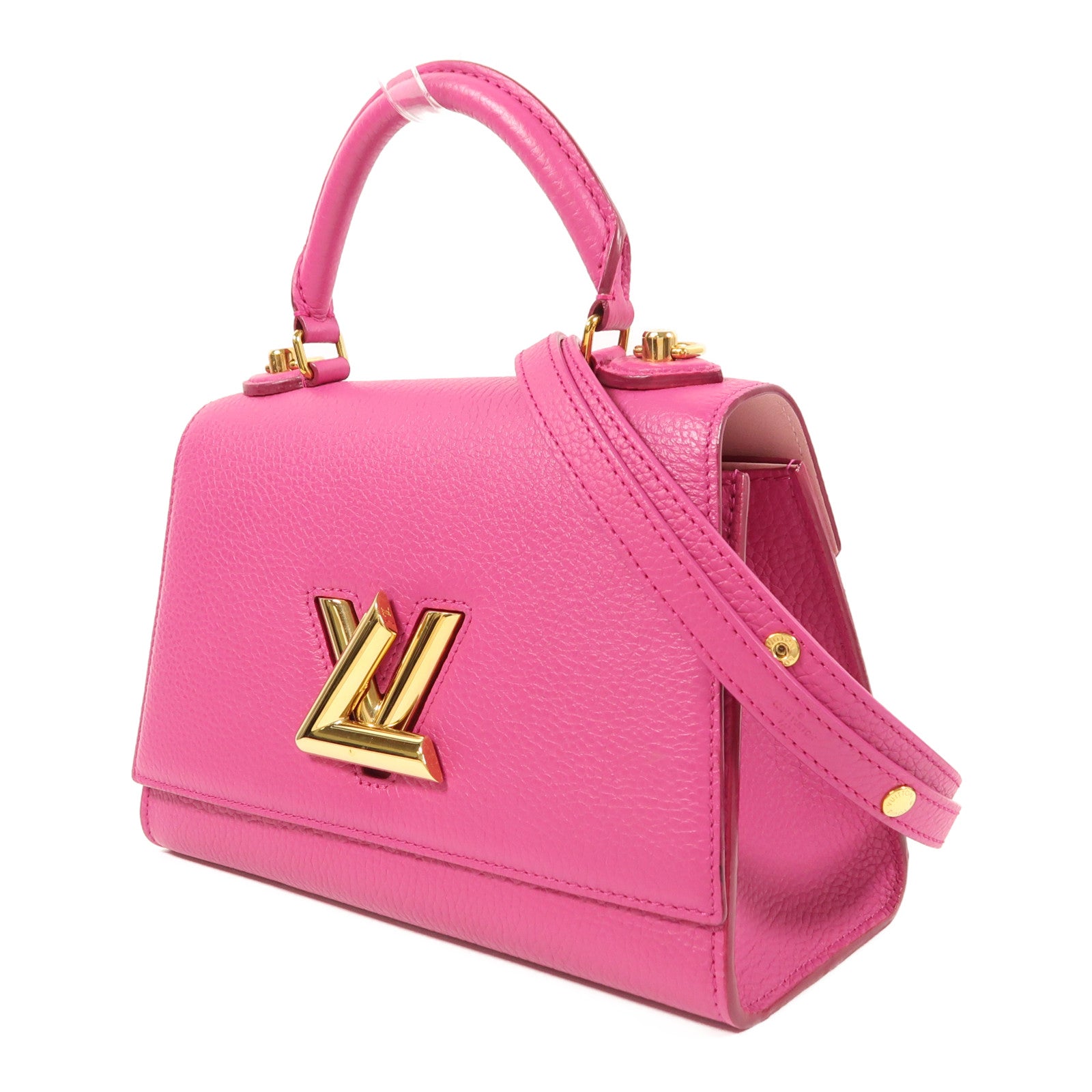 LOUIS VUITTON 皮革Twist One Handle金扣手挽肩背兩用袋